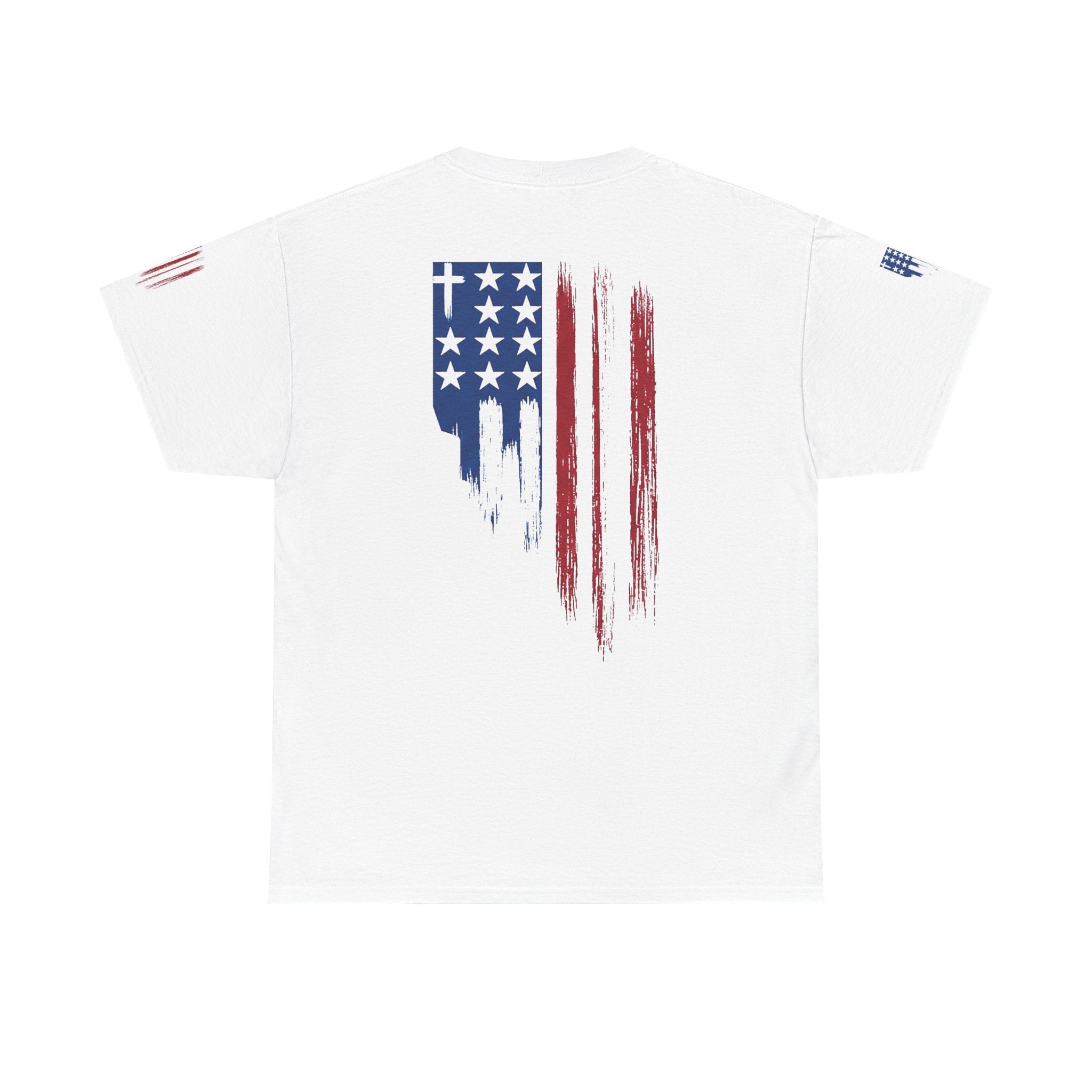 American Flag Distressed Tee - Patriotic USA Shirt for 4th of July