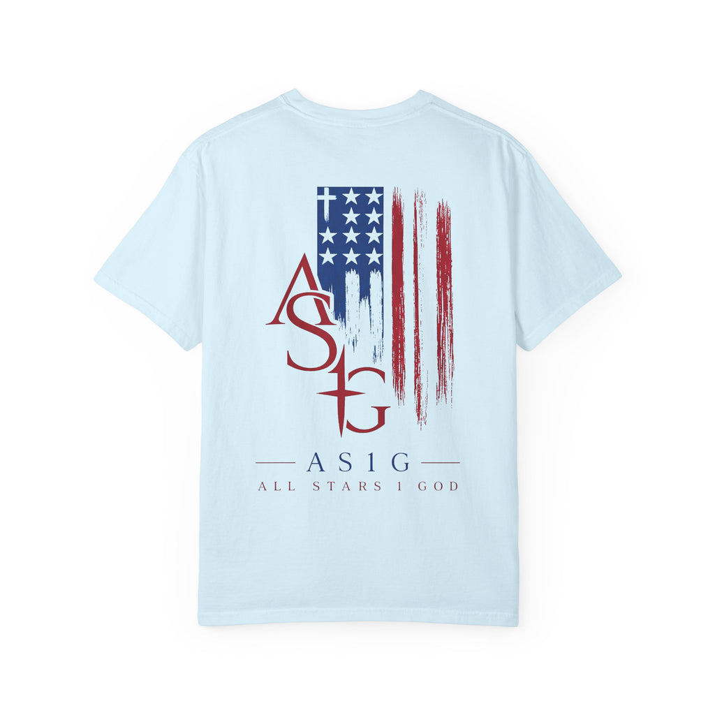 All Stars & God American Flag T-Shirt — ASG Patriotic Graphic Tee