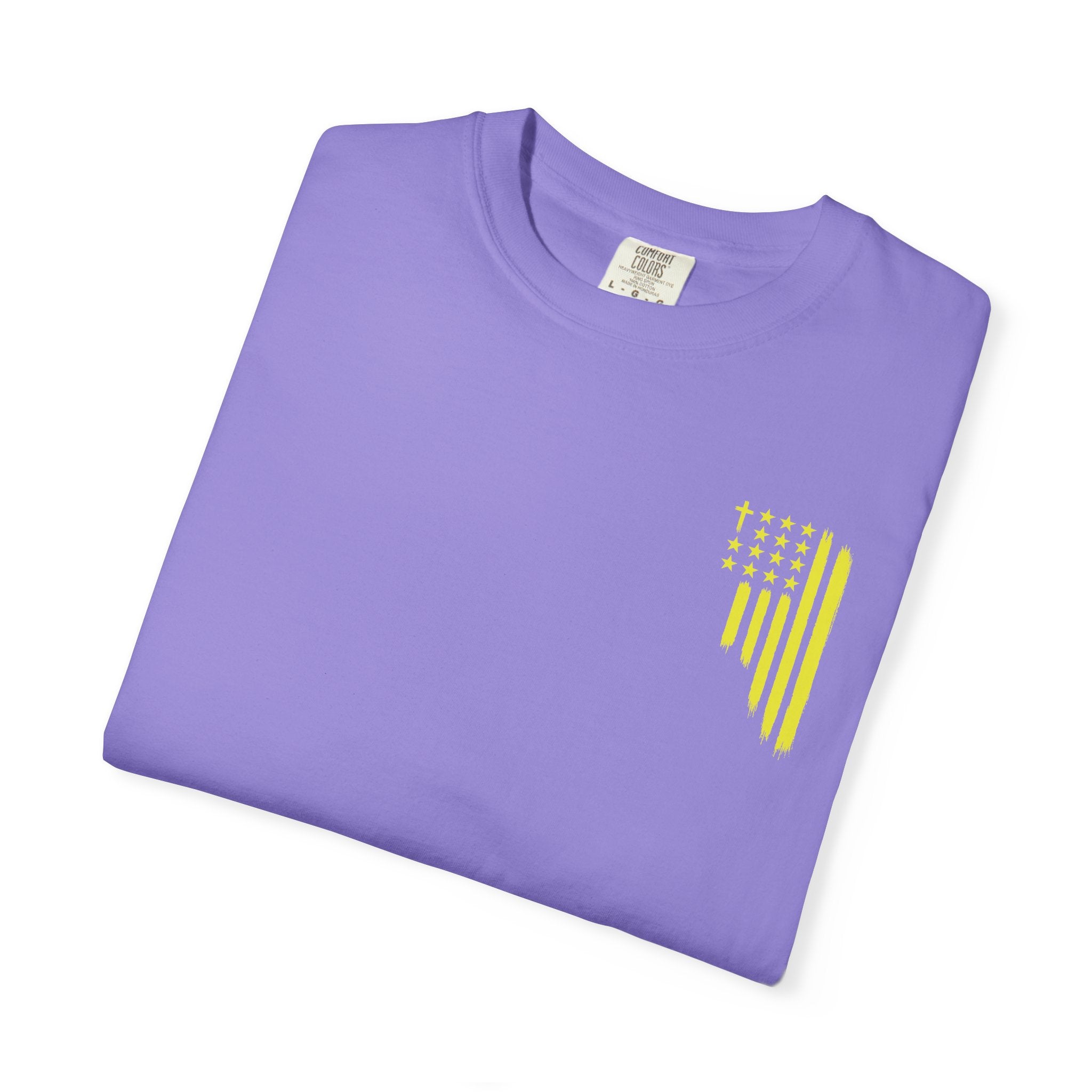 Yellow Flag Graphic T-Shirt — ASFG Patriotic Brushstroke Tee