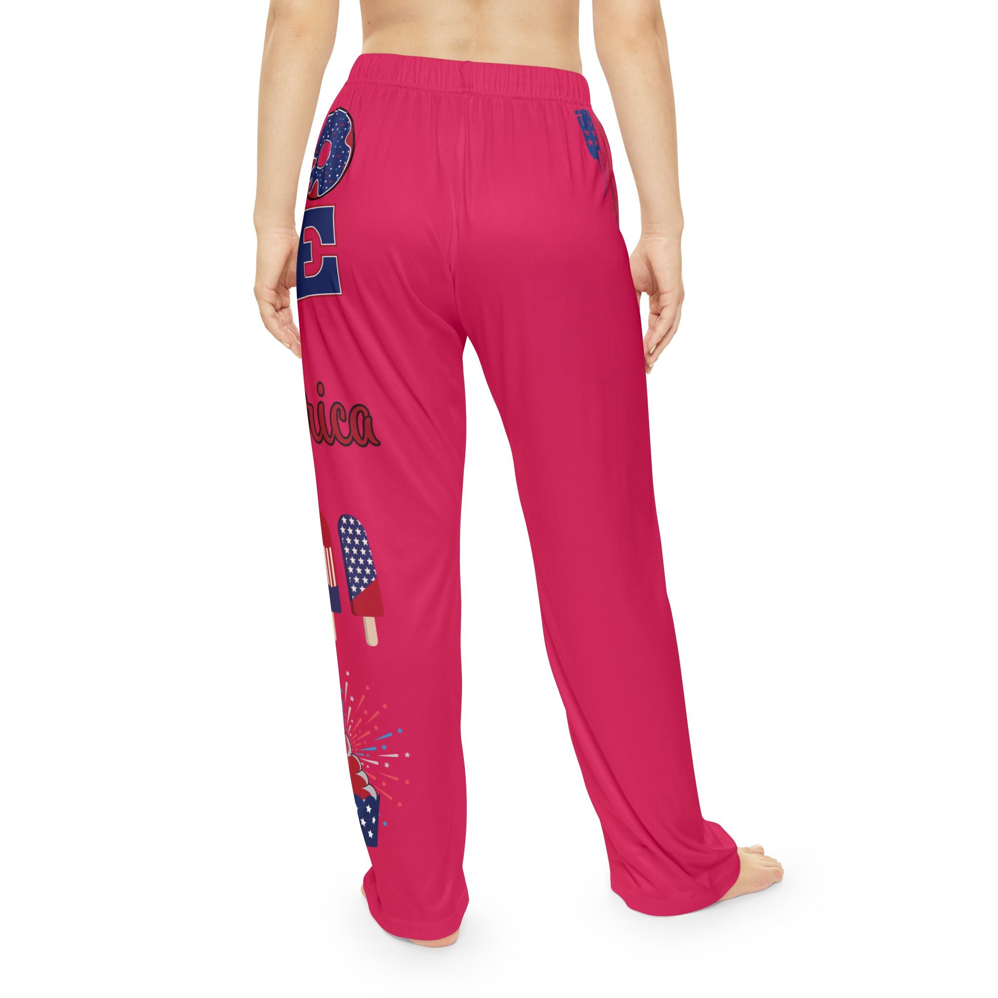 Women’s Patriotic Pajama Pants — Fourth of July Stars & Stripes Lounge Sleepwear