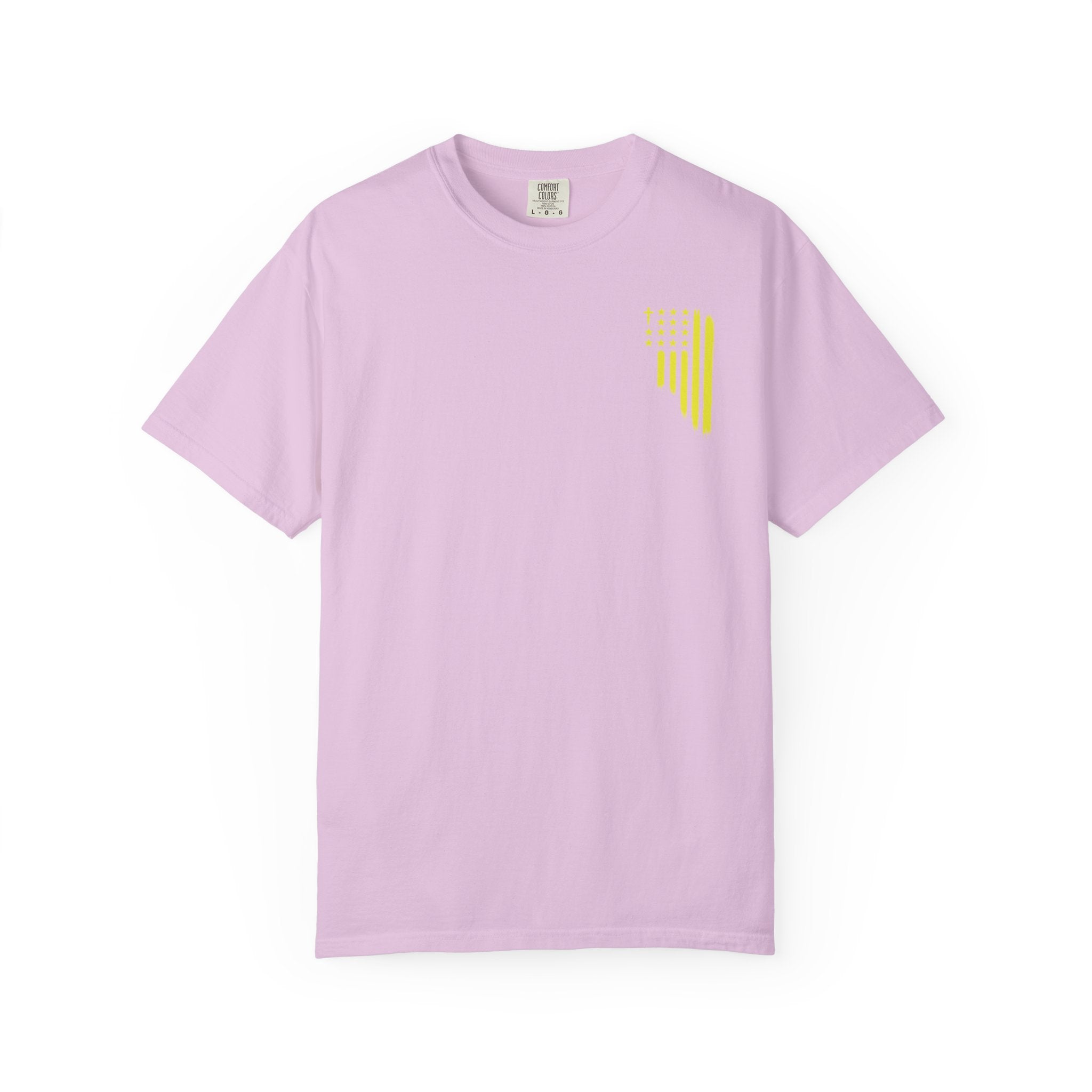 Yellow Flag Graphic T-Shirt — ASFG Patriotic Brushstroke Tee