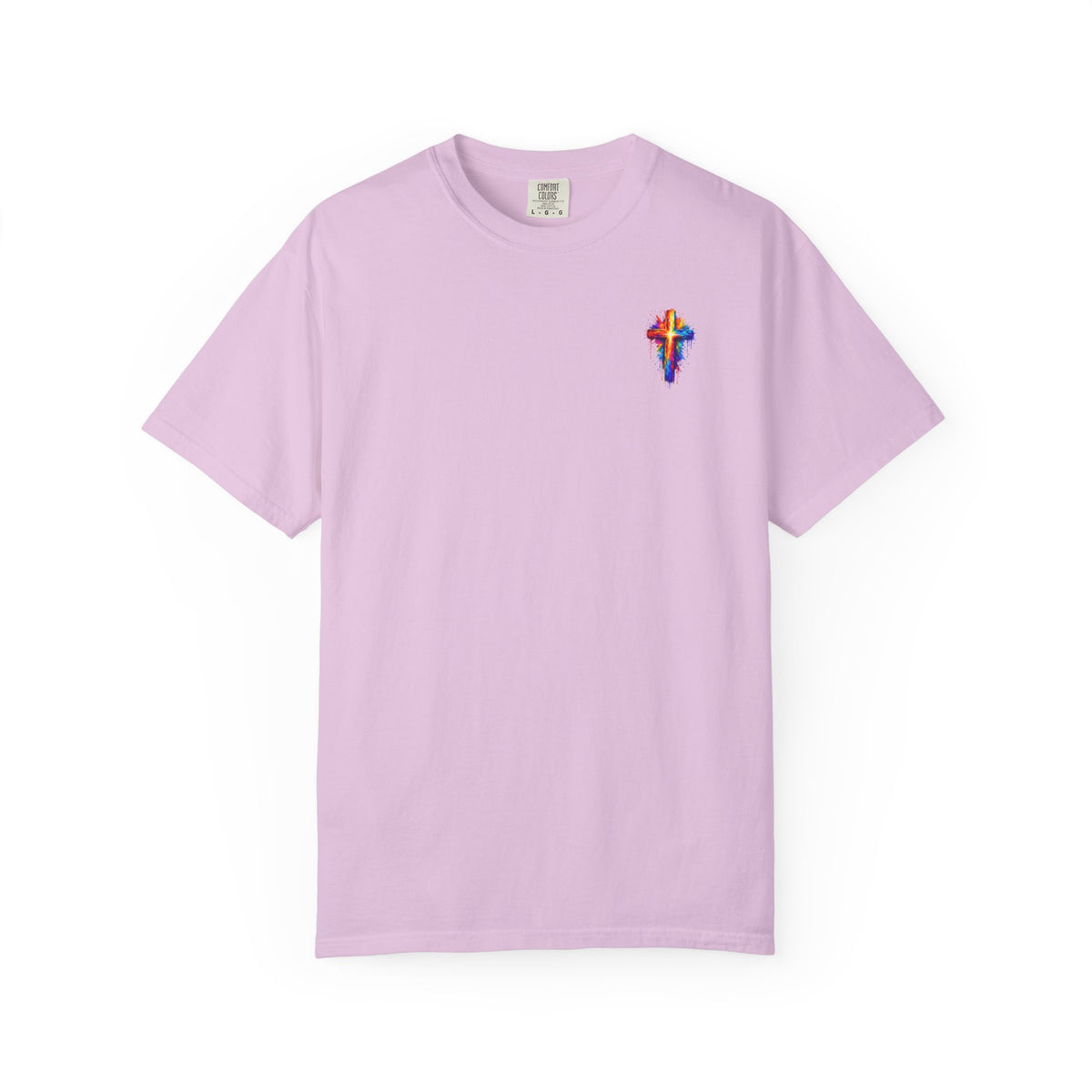 Jesus Portrait T-Shirt — Colorful Watercolor Cross Tee