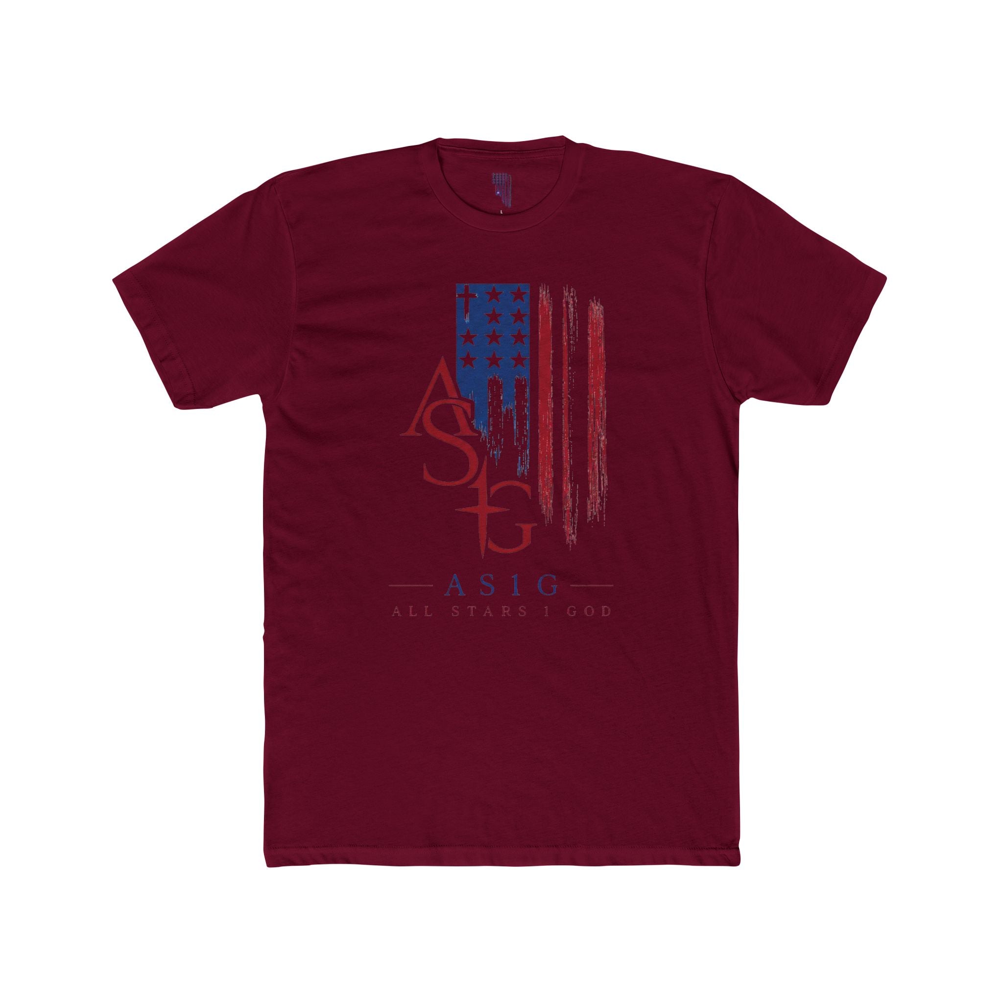 ASIG American Flag Logo Tee — Patriotic ASIG Crew Shirt