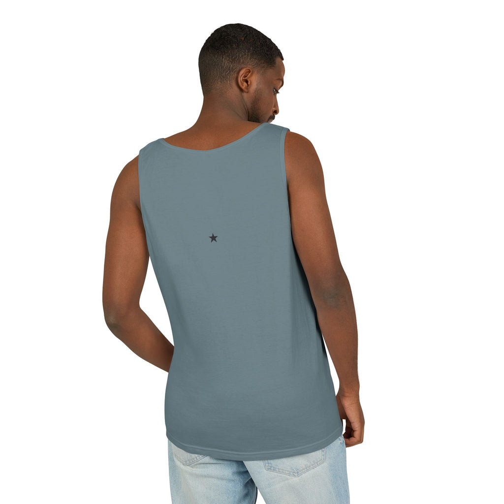 2nd set of colors ALL STARS Flag Tank Top — Distressed Cross & Stars Patriotic Design