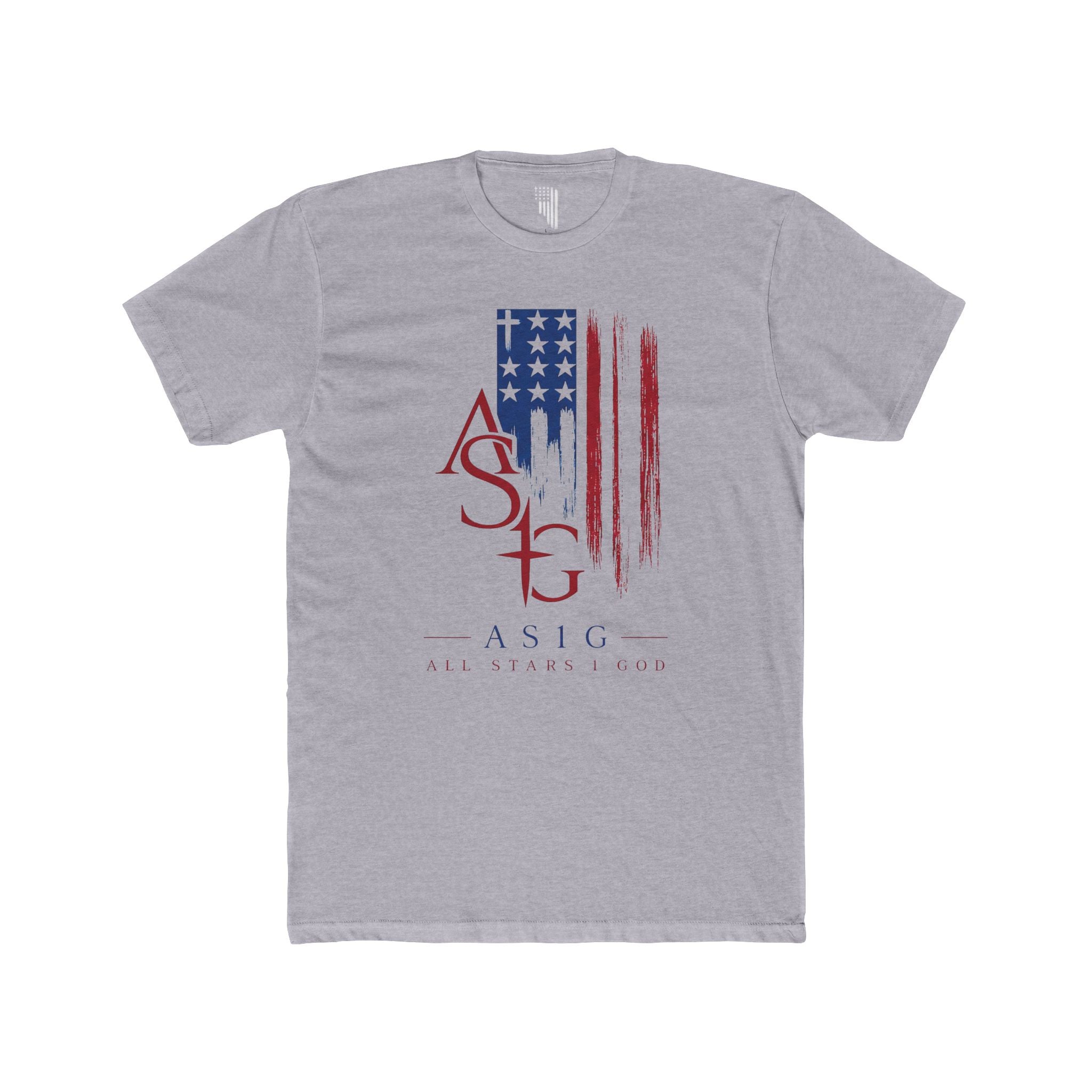 ASIG American Flag Logo Tee — Patriotic ASIG Crew Shirt