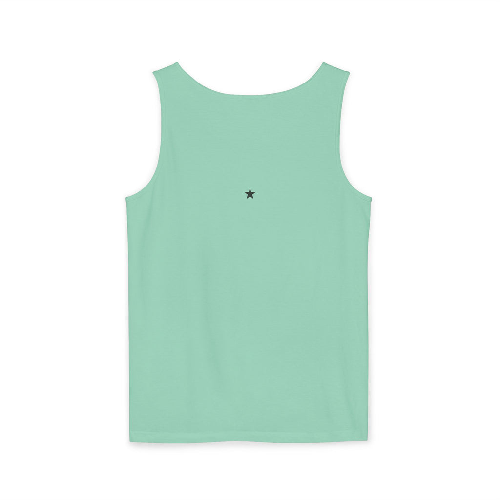 2nd set of colors ALL STARS Flag Tank Top — Distressed Cross & Stars Patriotic Design