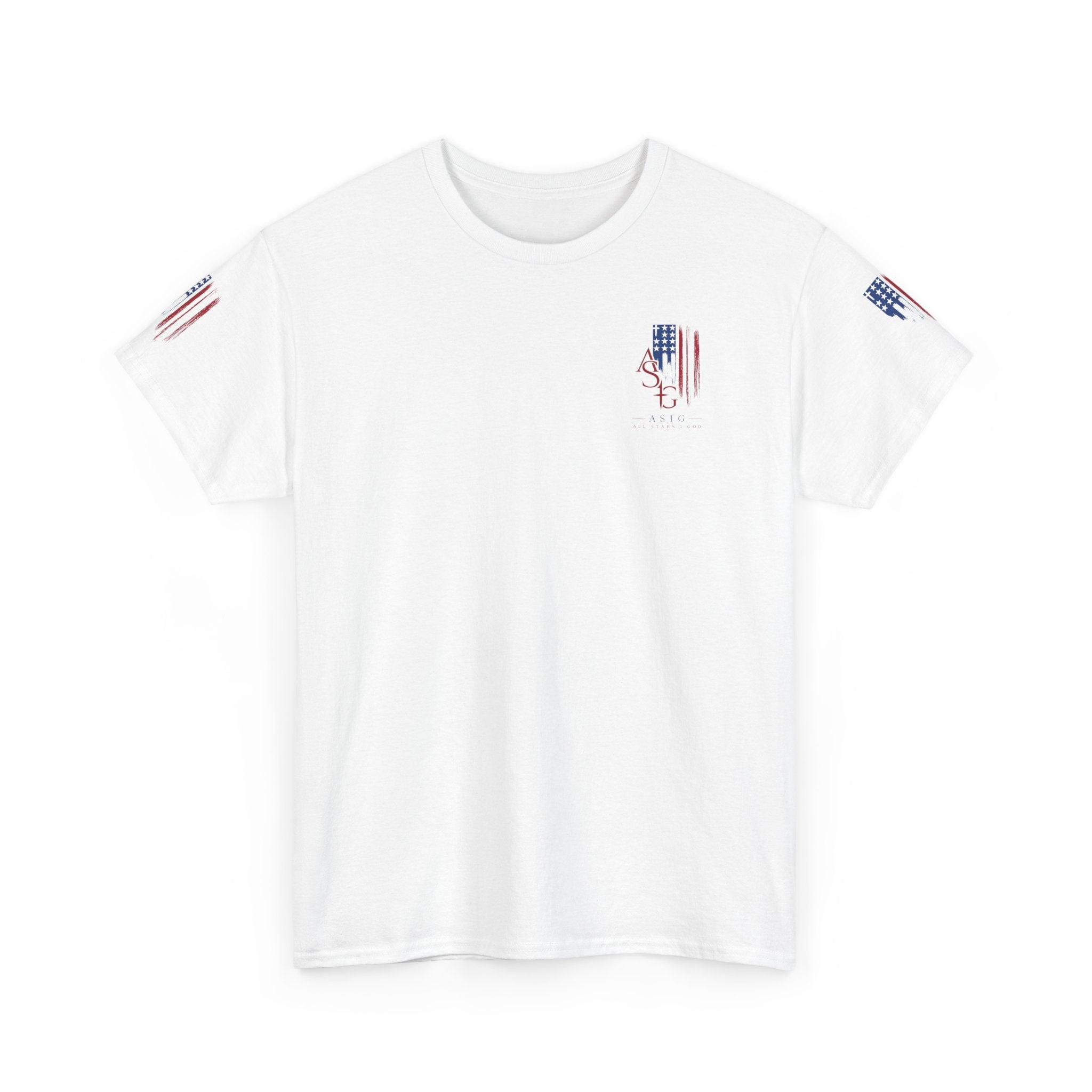 American Flag Distressed Tee - Patriotic USA Shirt for 4th of July