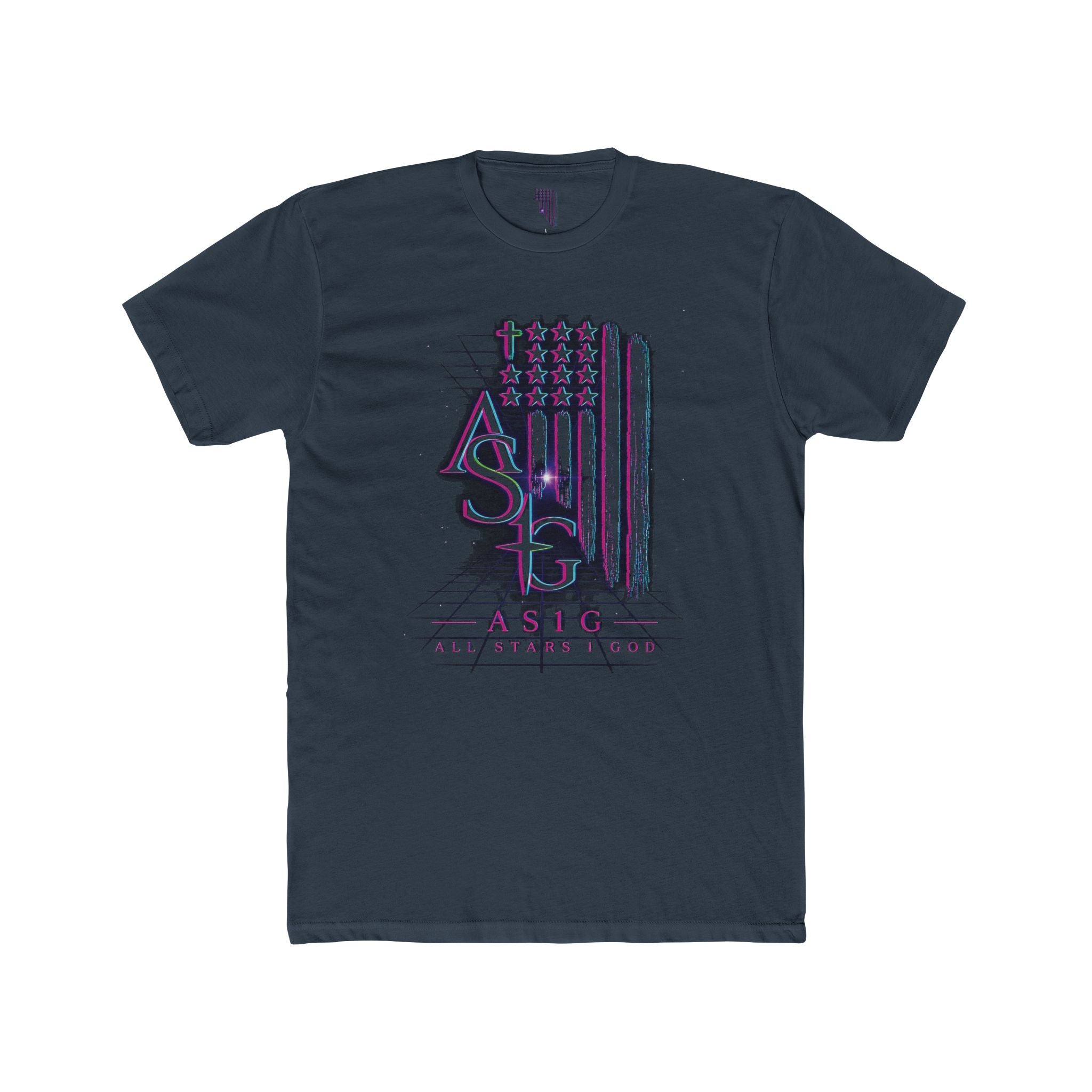 AS1G 80'S THROWBACK Flag Graphic Tee — American Sign Language Pride T-Shirt