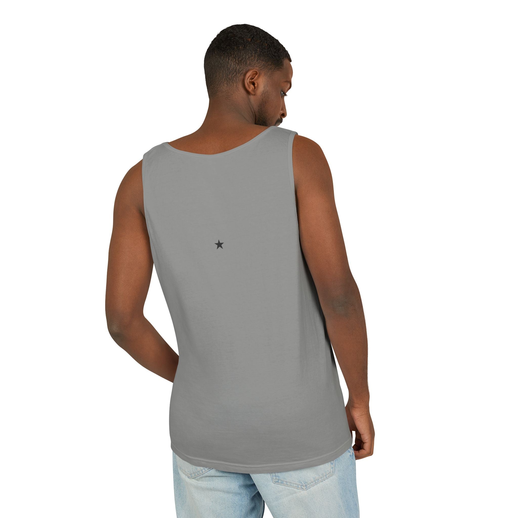 2nd set of colors ALL STARS Flag Tank Top — Distressed Cross & Stars Patriotic Design