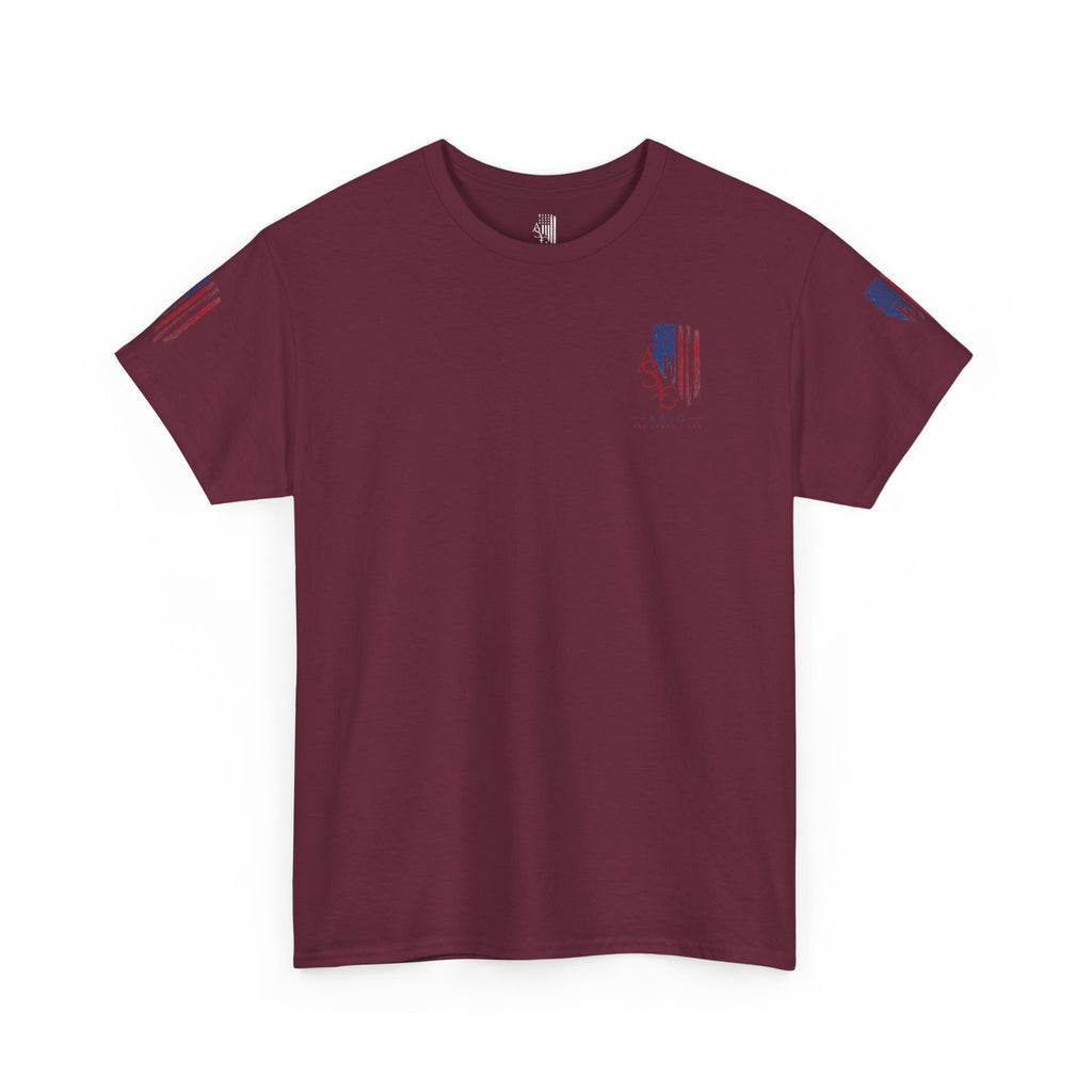 American Flag Distressed Tee - Patriotic USA Shirt for 4th of July
