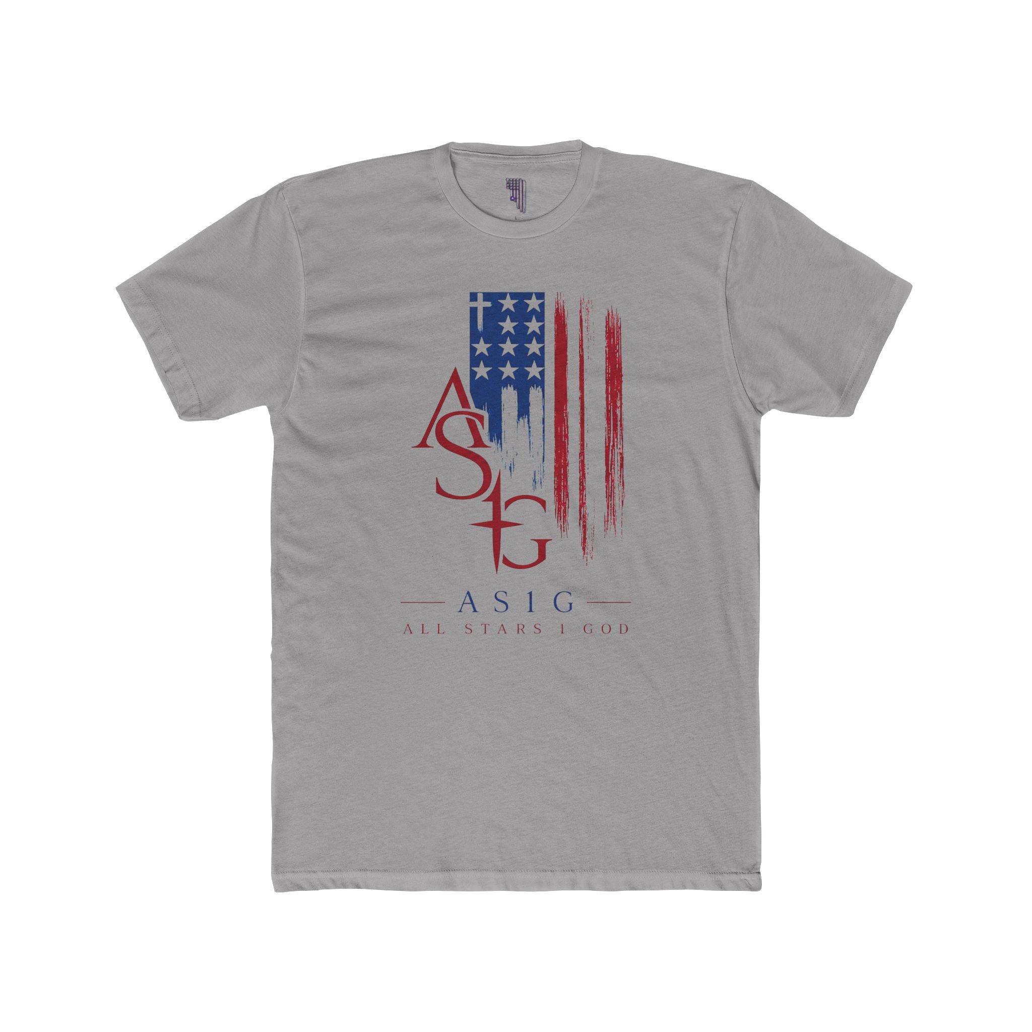 ASIG American Flag Logo Tee — Patriotic ASIG Crew Shirt