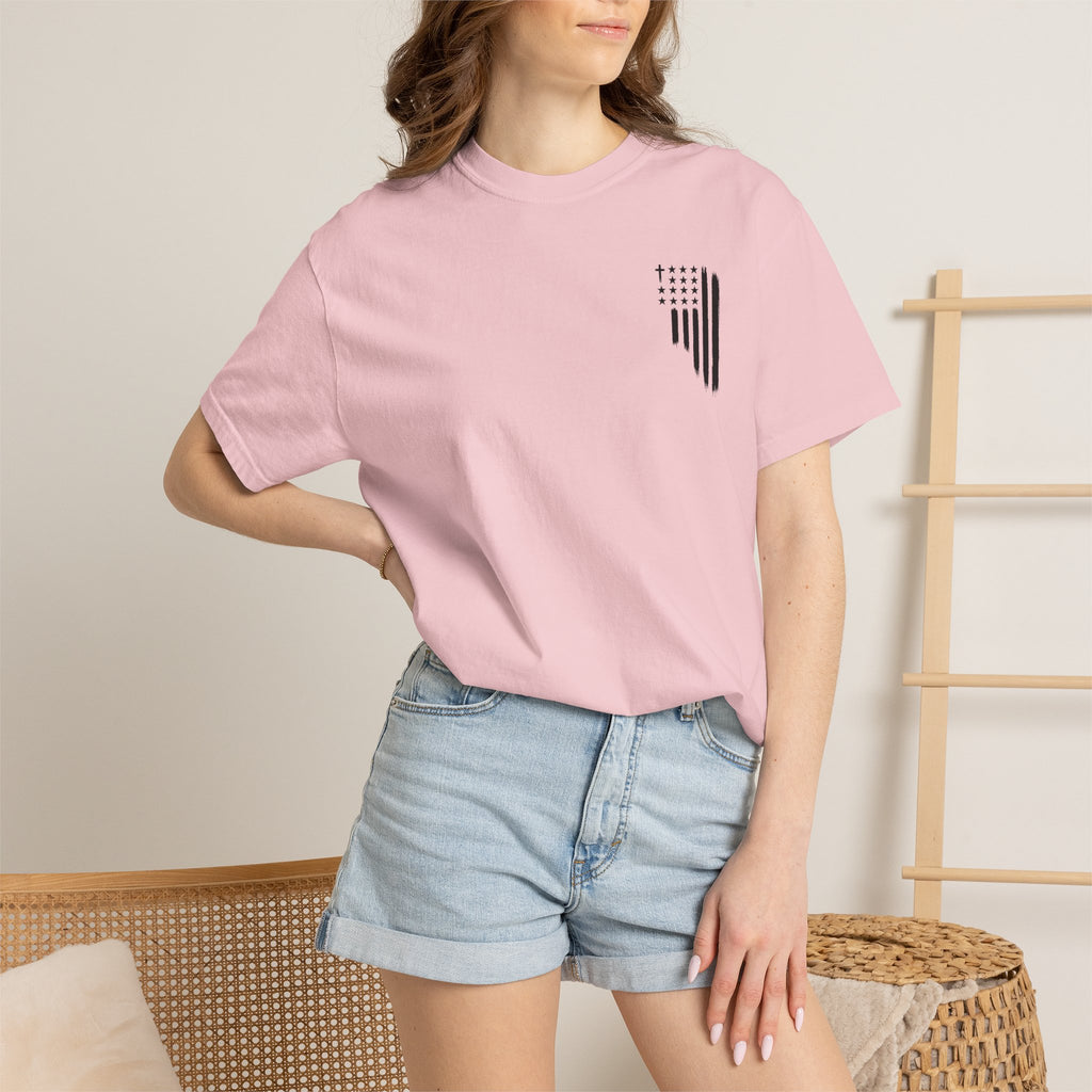 ASG All Stars | Garment-Dyed T-Shirt with Distressed Flag