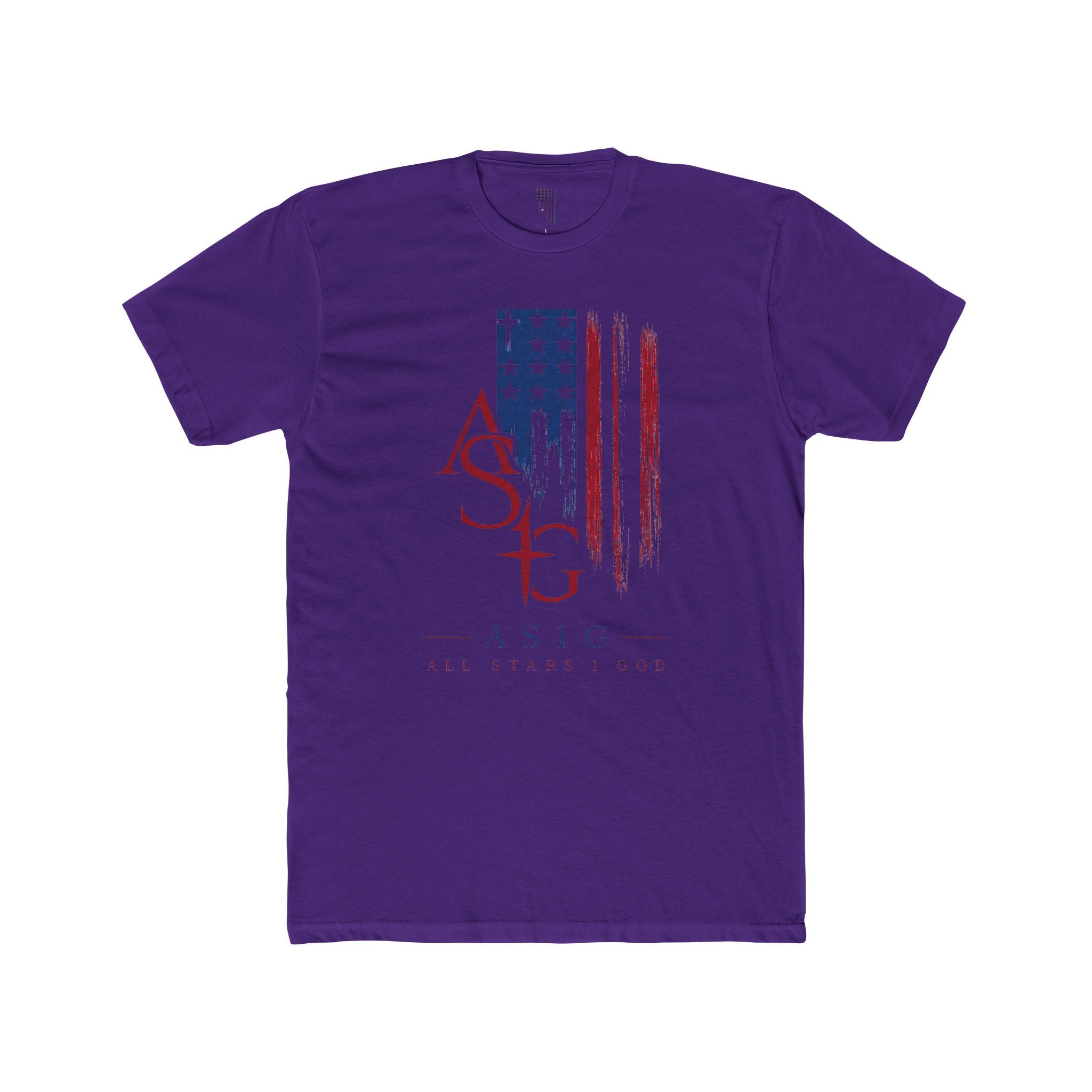 ASIG American Flag Logo Tee — Patriotic ASIG Crew Shirt
