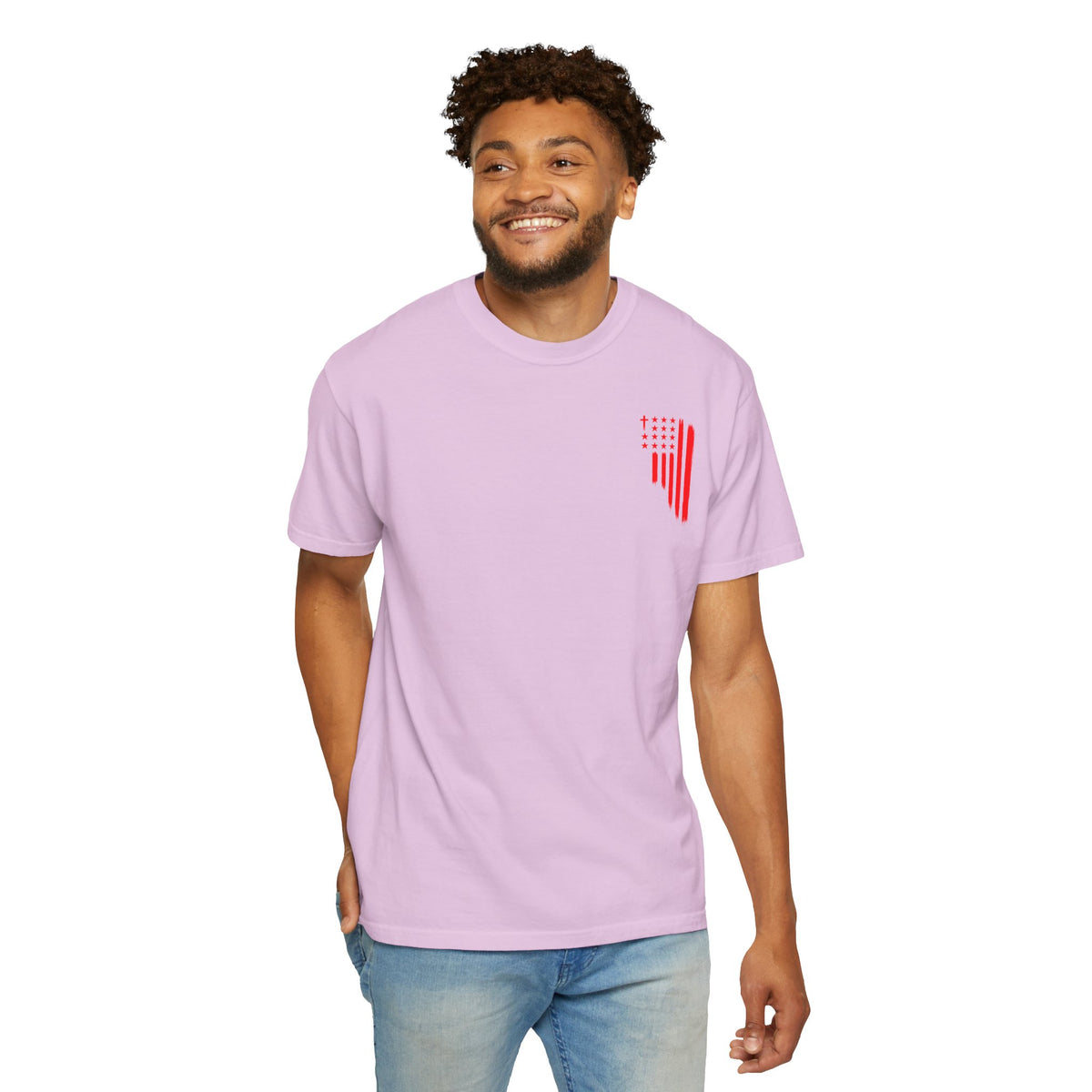 AS1G Patriotic Graphic T-Shirt — All Stars 1 God Red Flag Tee