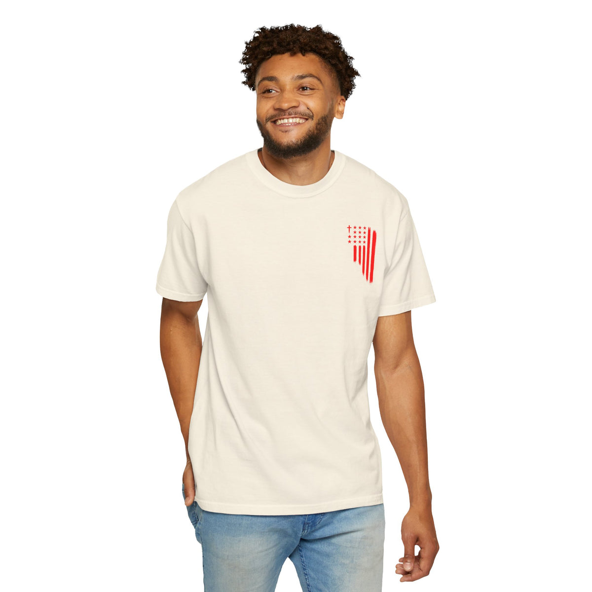 AS1G Patriotic Graphic T-Shirt — All Stars 1 God Red Flag Tee