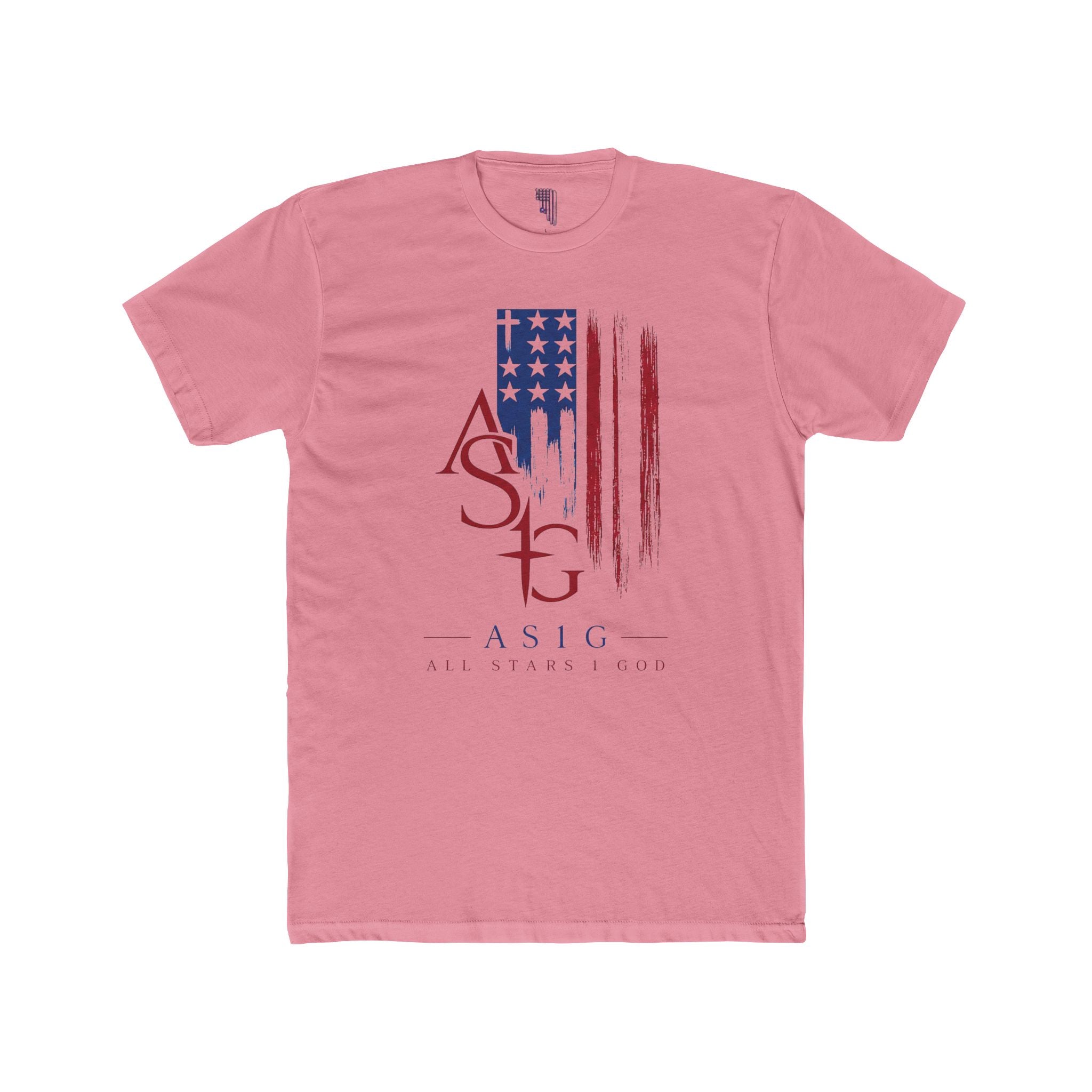ASIG American Flag Logo Tee — Patriotic ASIG Crew Shirt