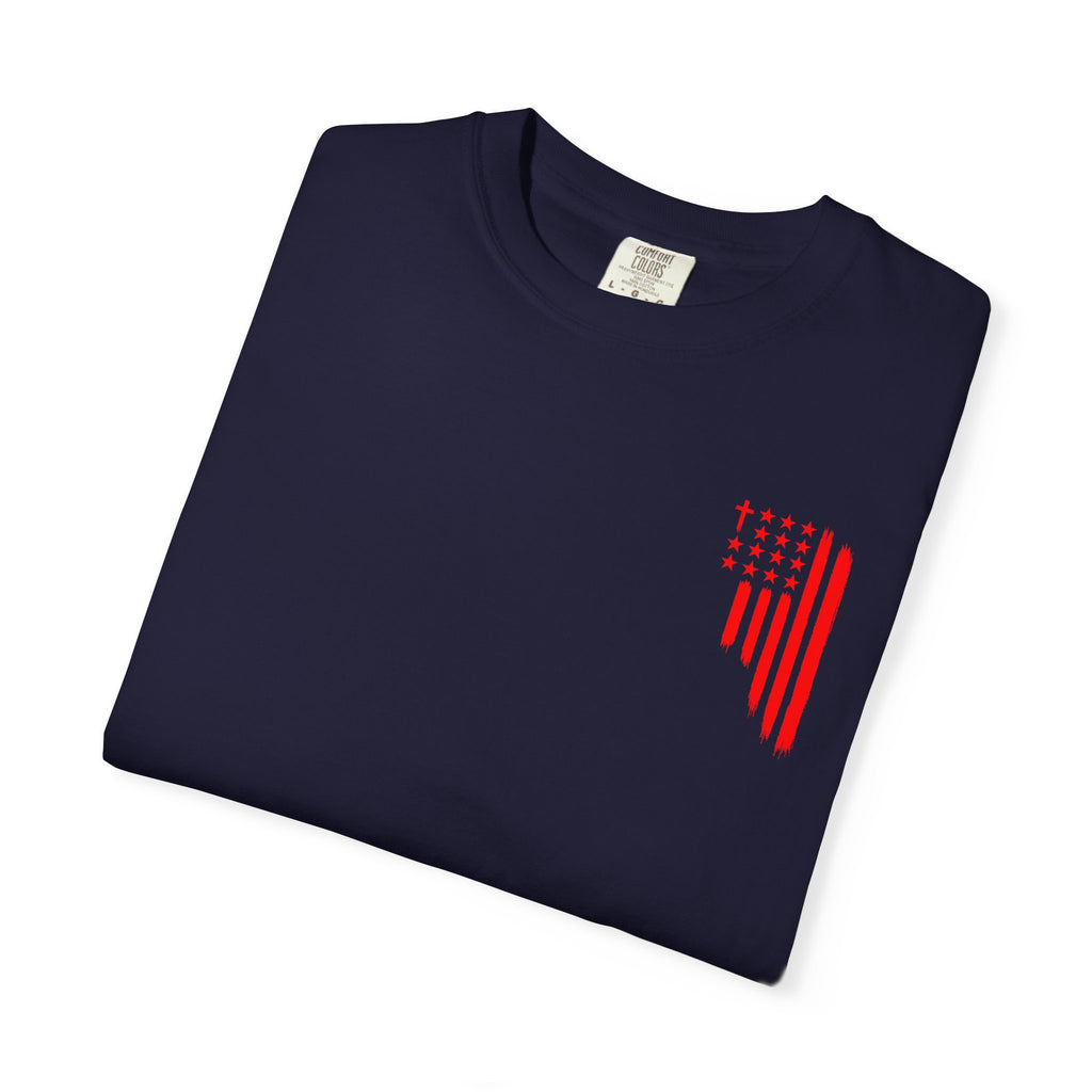 ASIG Patriotic Graphic T-Shirt — All Stars I God Red Flag Tee