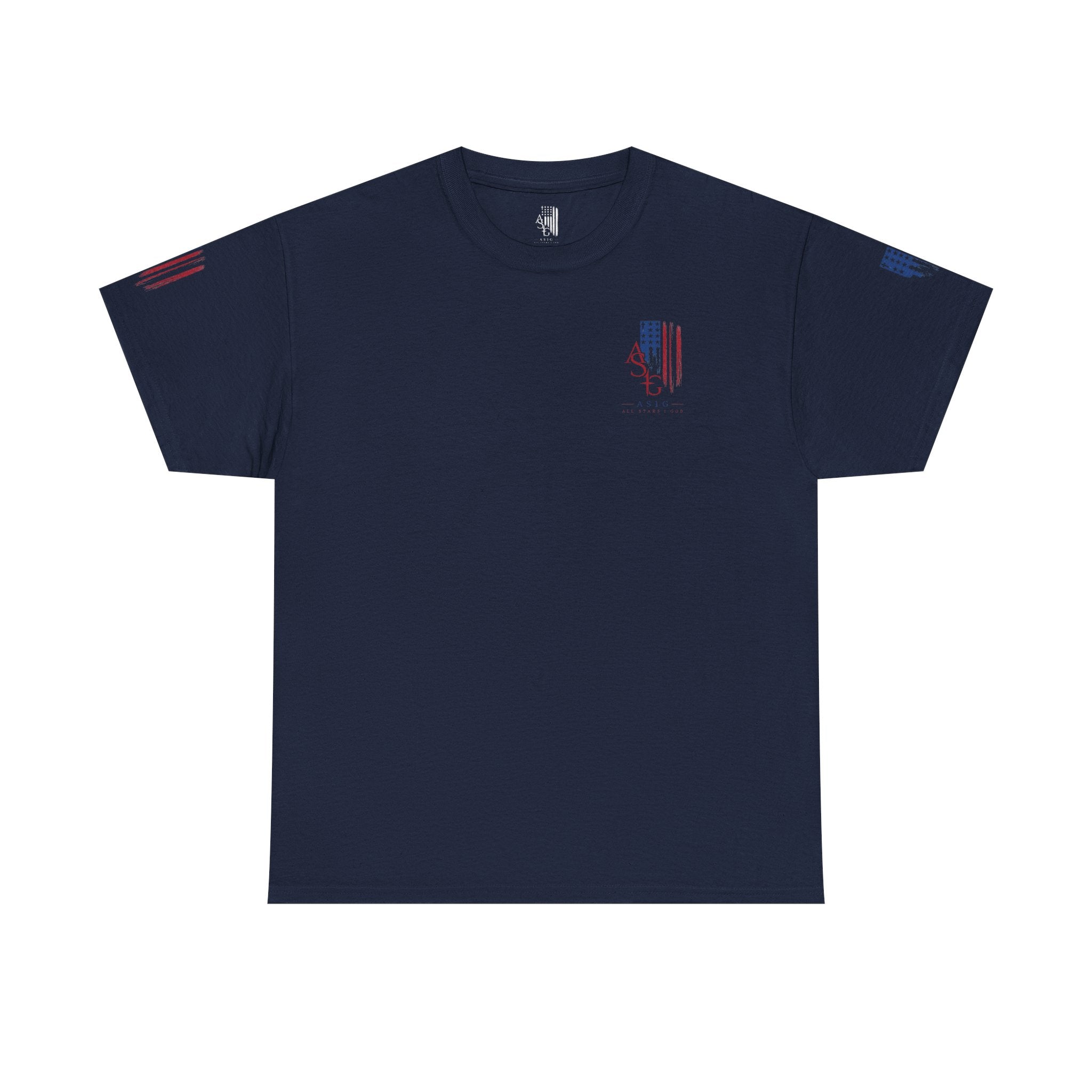 American Flag Distressed Tee - Patriotic USA Shirt for 4th of July
