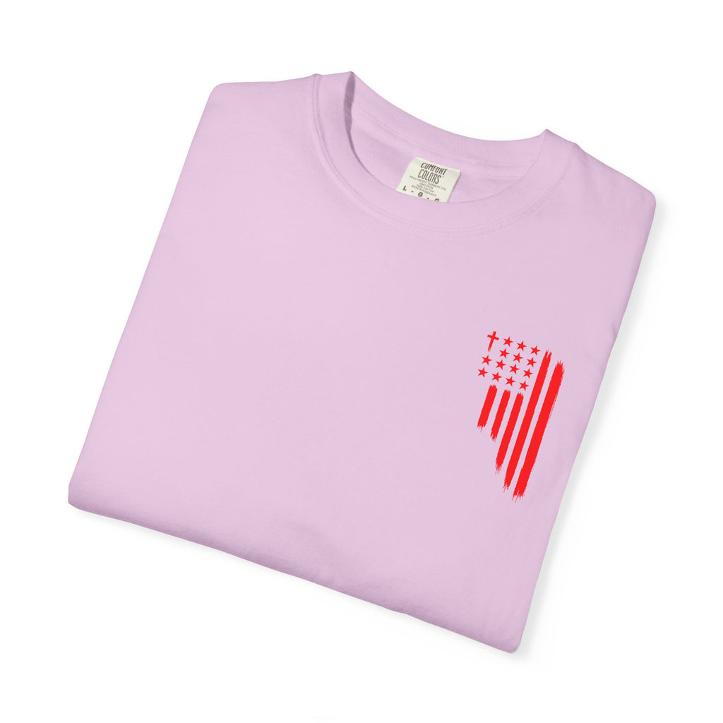 ASIG Patriotic Graphic T-Shirt — All Stars I God Red Flag Tee