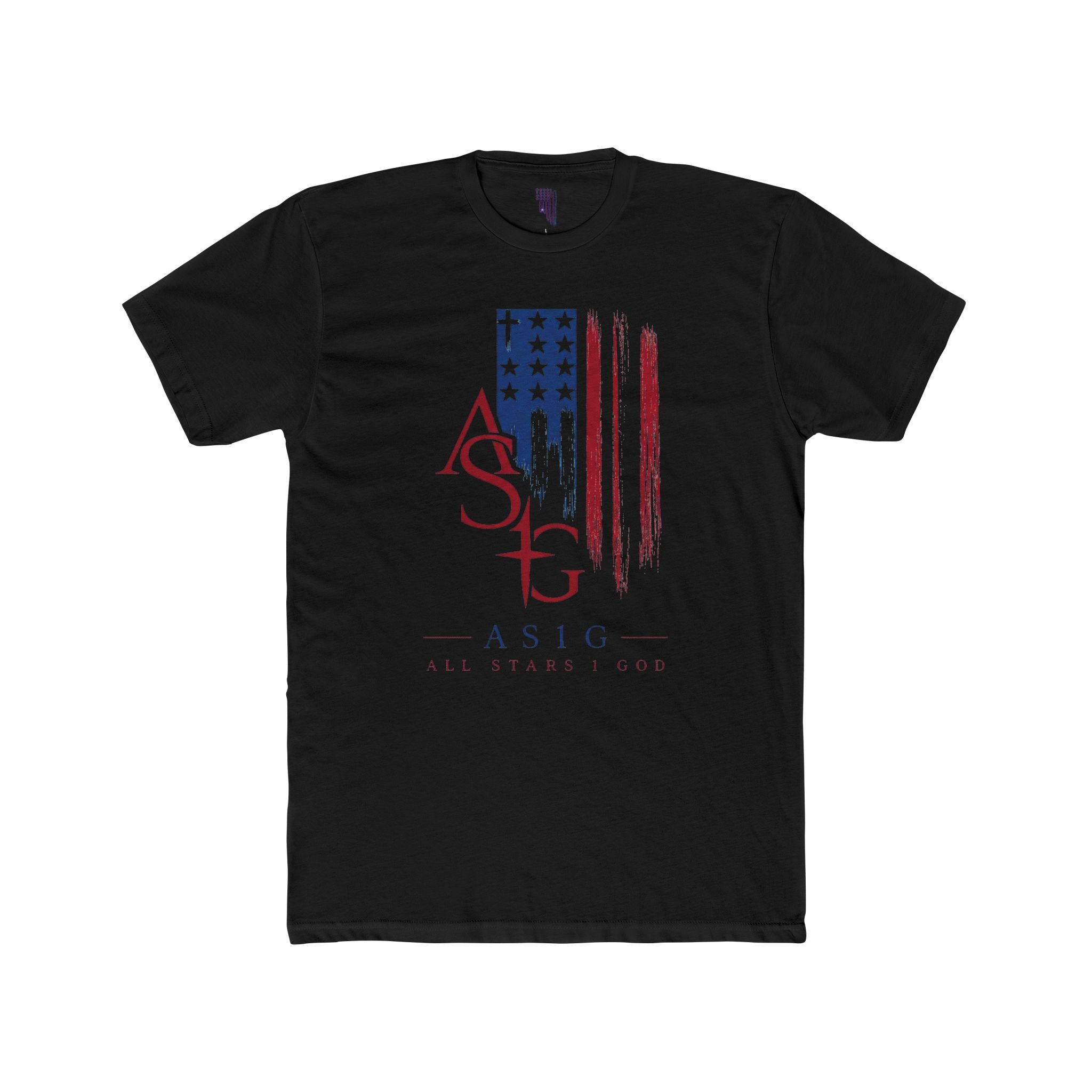 ASIG American Flag Logo Tee — Patriotic ASIG Crew Shirt