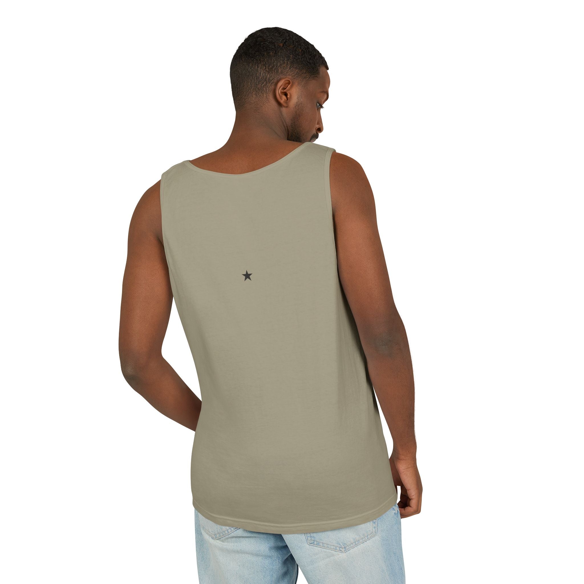 2nd set of colors ALL STARS Flag Tank Top — Distressed Cross & Stars Patriotic Design