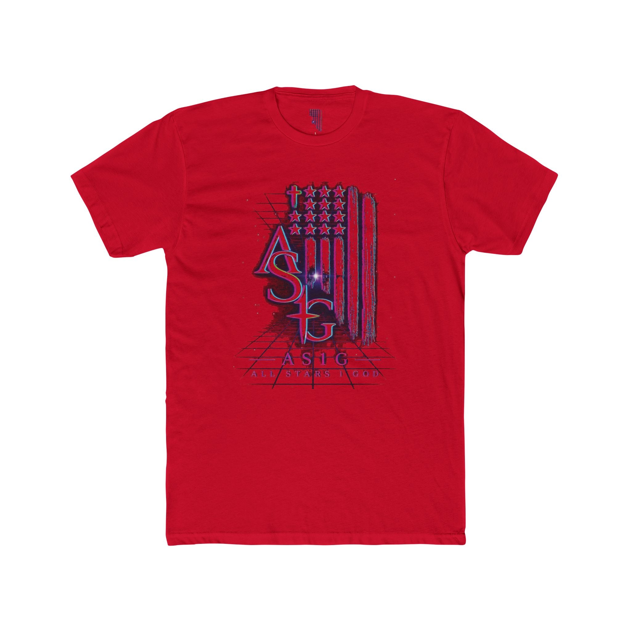 AS1G 80'S THROWBACK Flag Graphic Tee — American Sign Language Pride T-Shirt