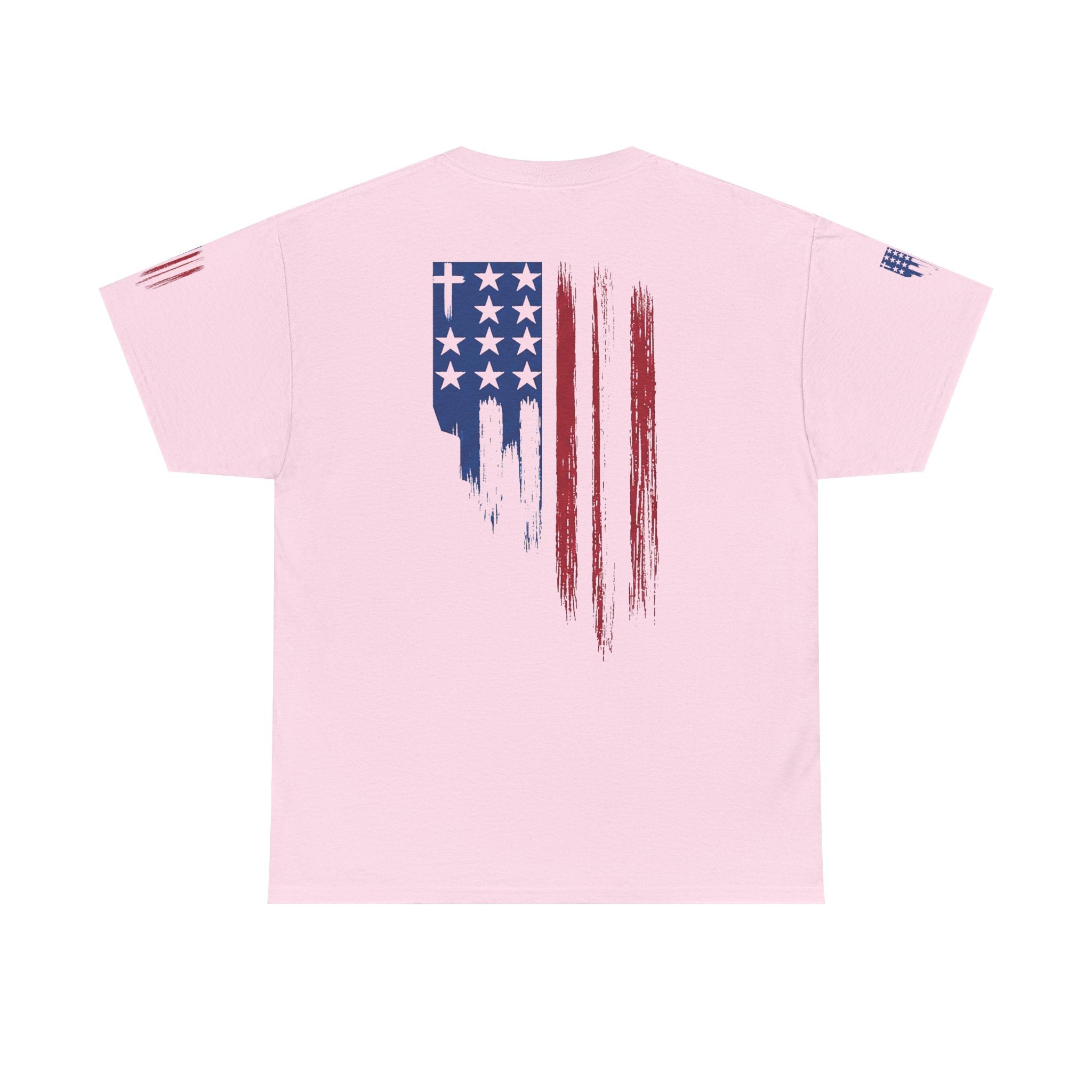 American Flag Distressed Tee - Patriotic USA Shirt for 4th of July