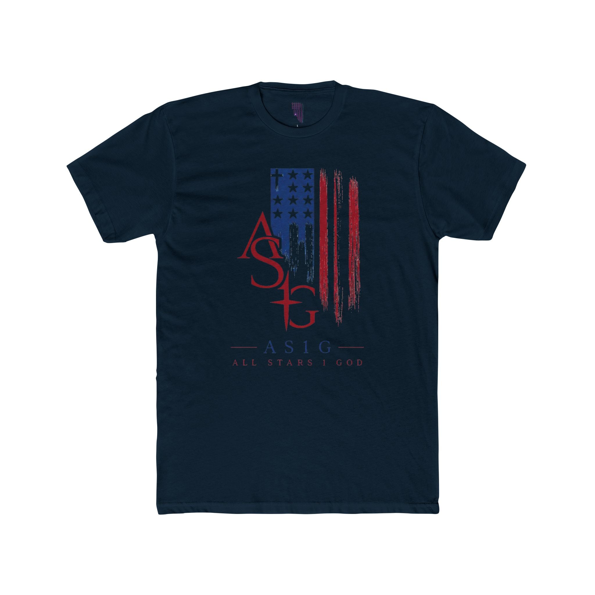 ASIG American Flag Logo Tee — Patriotic ASIG Crew Shirt