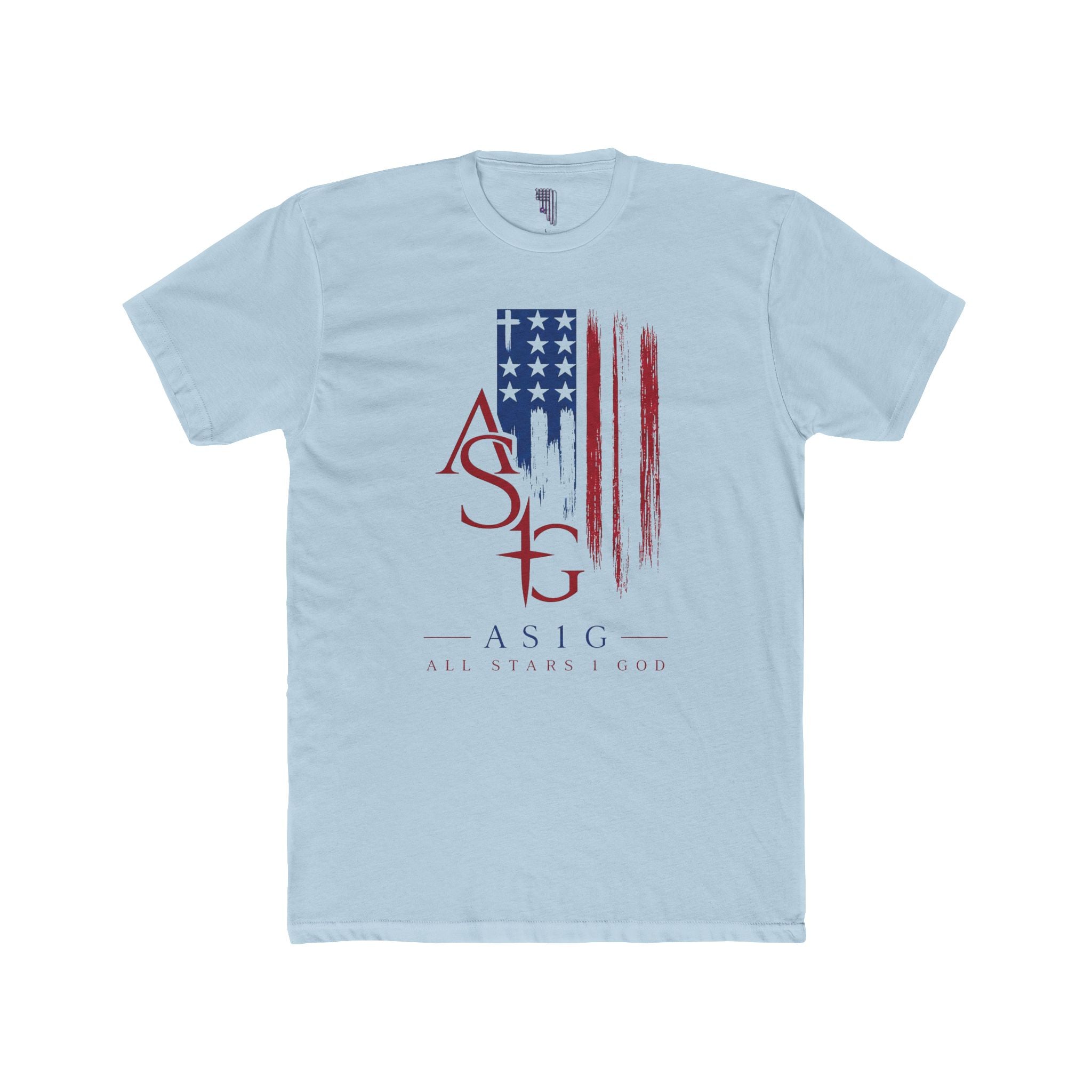 ASIG American Flag Logo Tee — Patriotic ASIG Crew Shirt