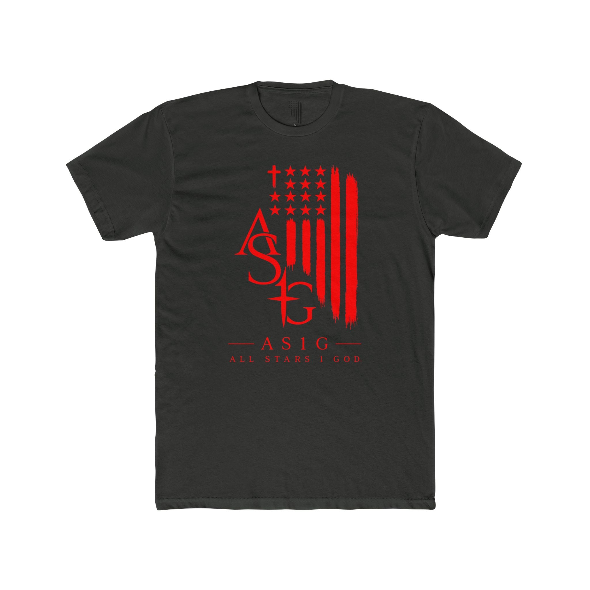 ASIG American Flag Graphic Tee — All Stars Fund Patriotic T-Shirt