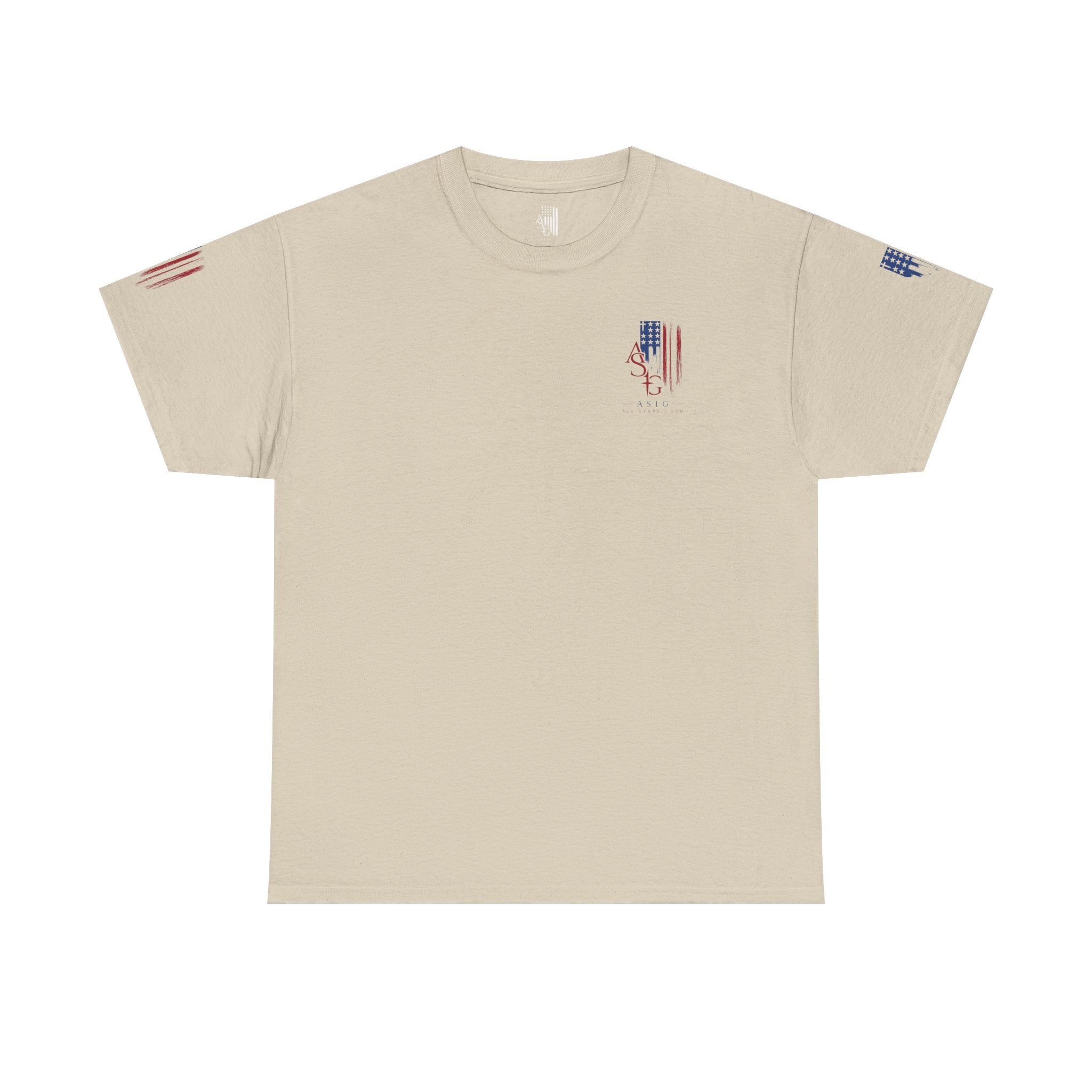 American Flag Distressed Tee - Patriotic USA Shirt for 4th of July