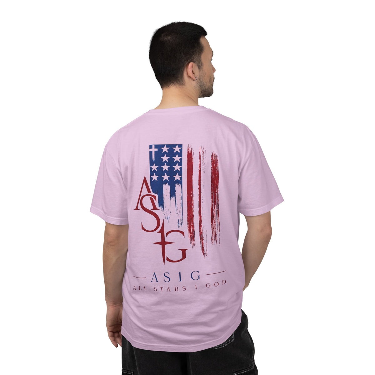 All Stars & God American Flag T-Shirt — ASG Patriotic Graphic Tee