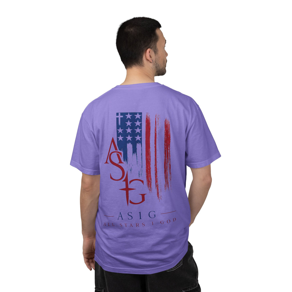All Stars & God American Flag T-Shirt — ASG Patriotic Graphic Tee