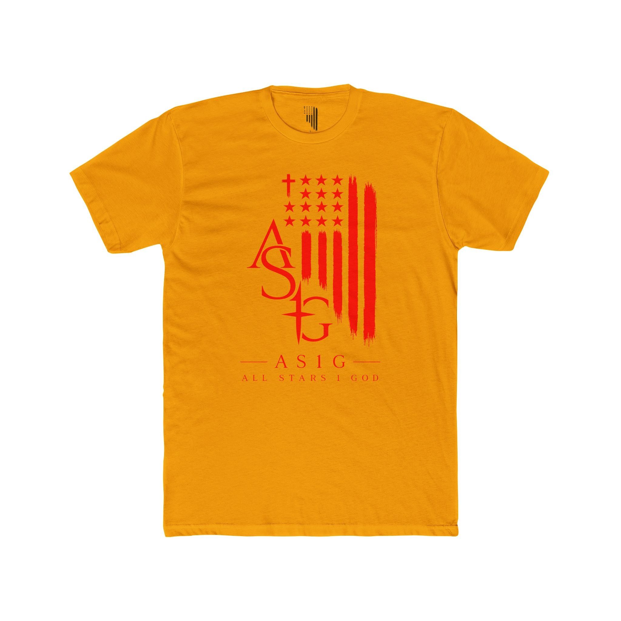 ASIG American Flag Graphic Tee — All Stars Fund Patriotic T-Shirt