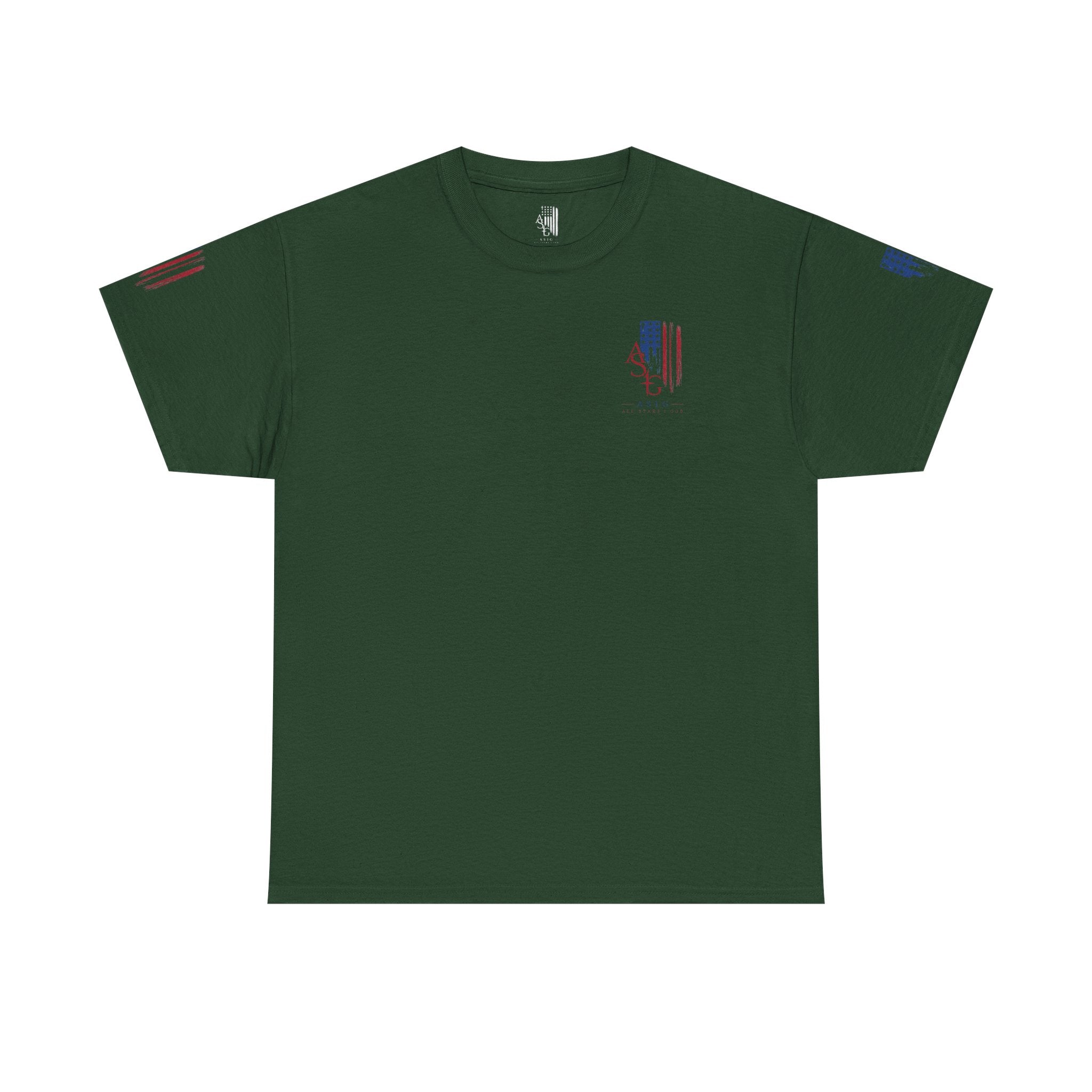 American Flag Distressed Tee - Patriotic USA Shirt for 4th of July