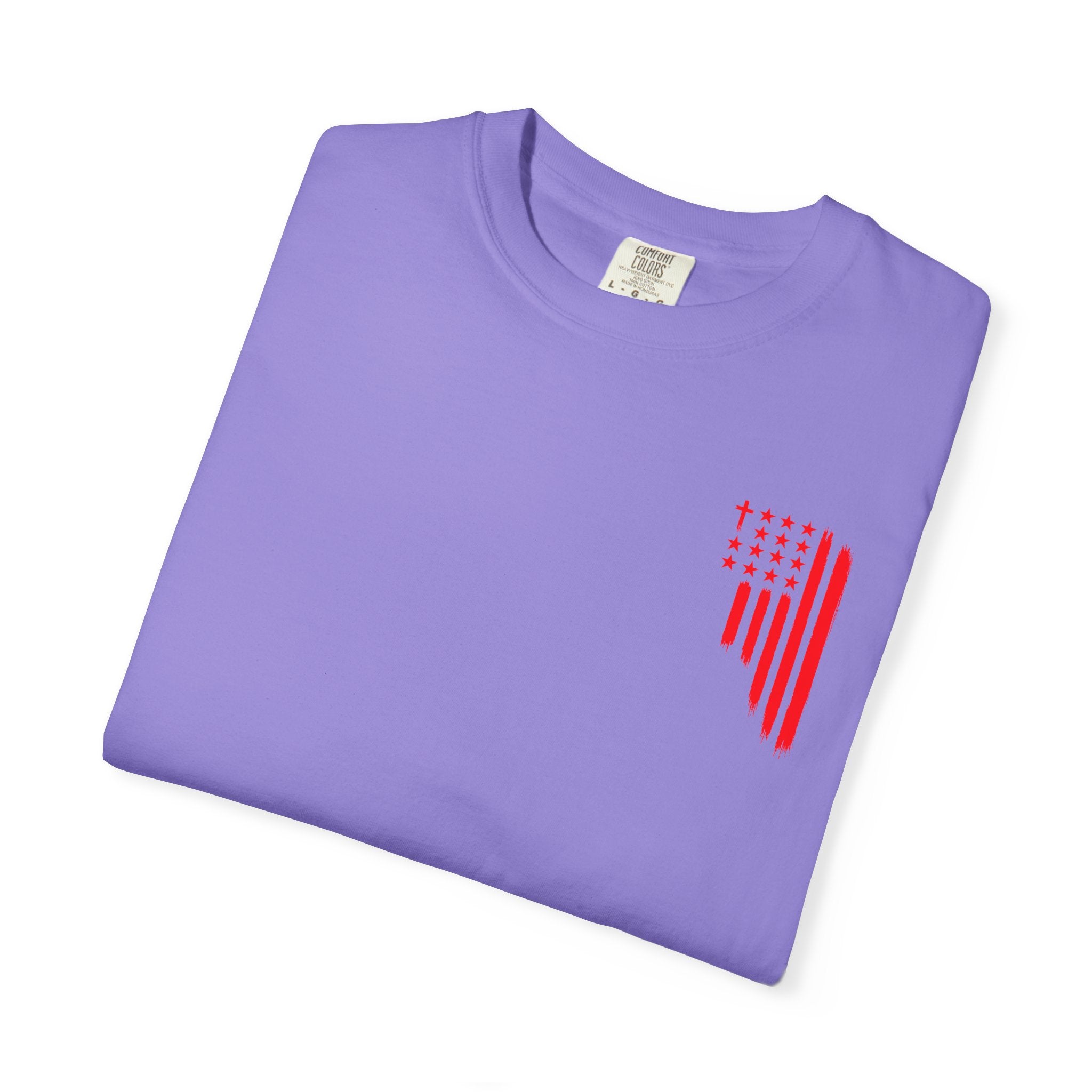 ASIG Patriotic Graphic T-Shirt — All Stars I God Red Flag Tee