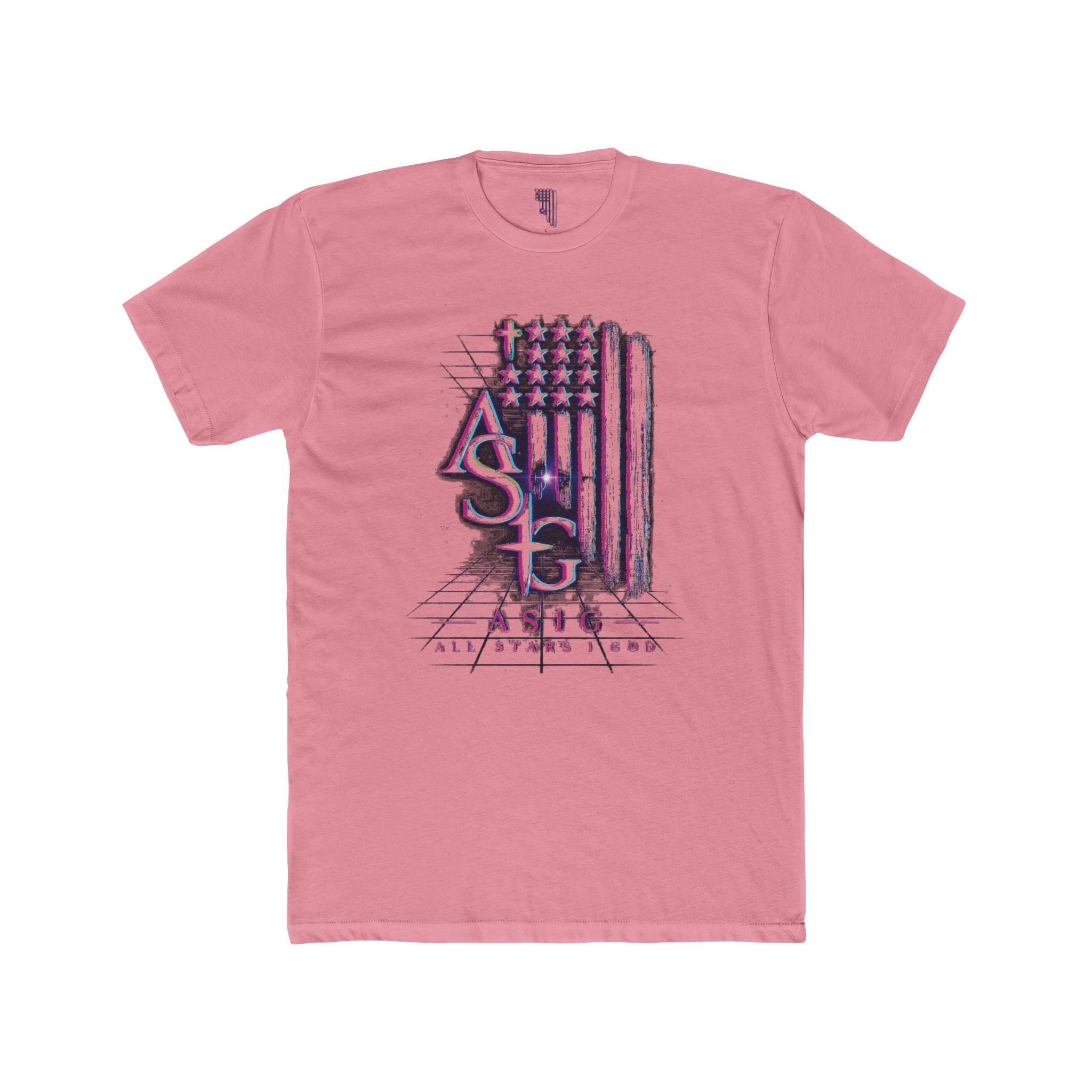 AS1G 80'S THROWBACK Flag Graphic Tee — American Sign Language Pride T-Shirt