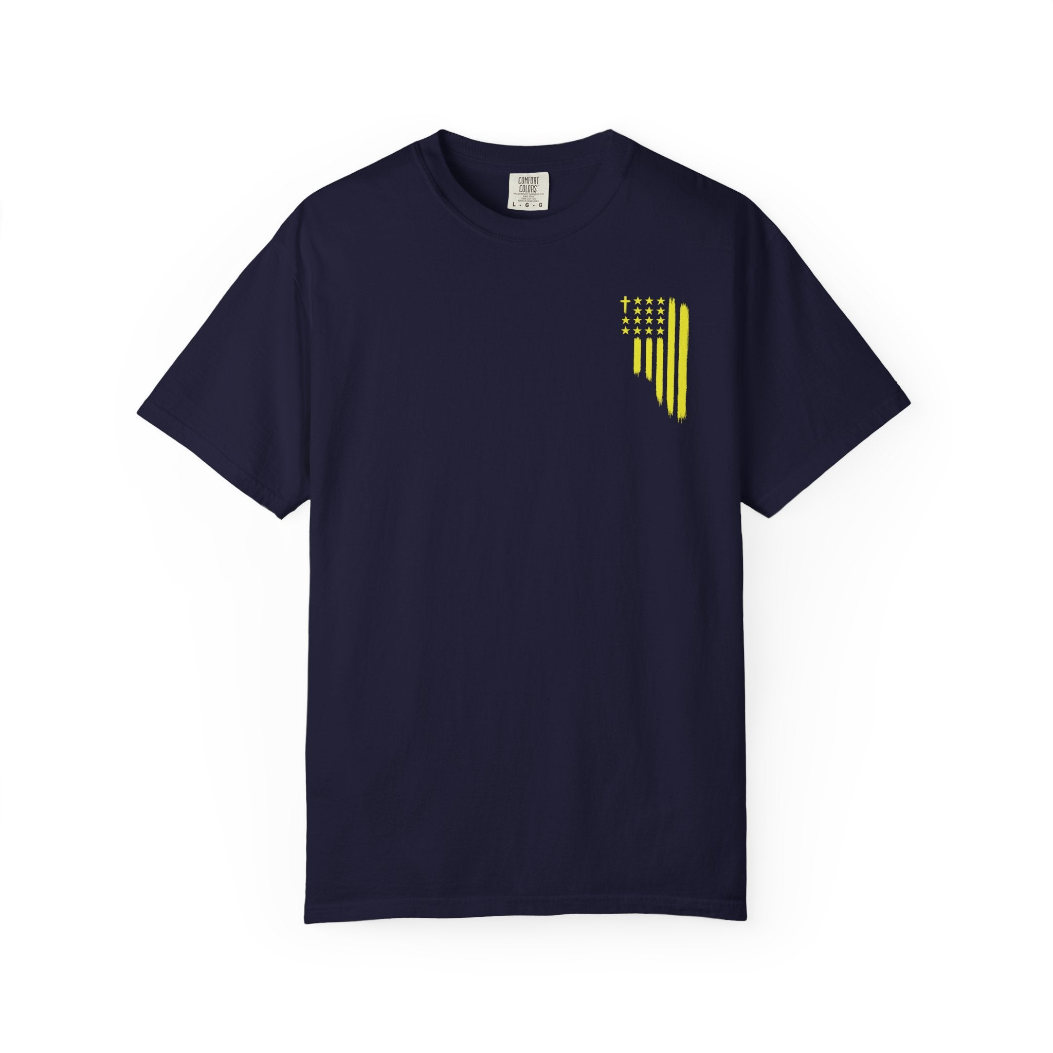 Yellow Flag Graphic T-Shirt — ASFG Patriotic Brushstroke Tee