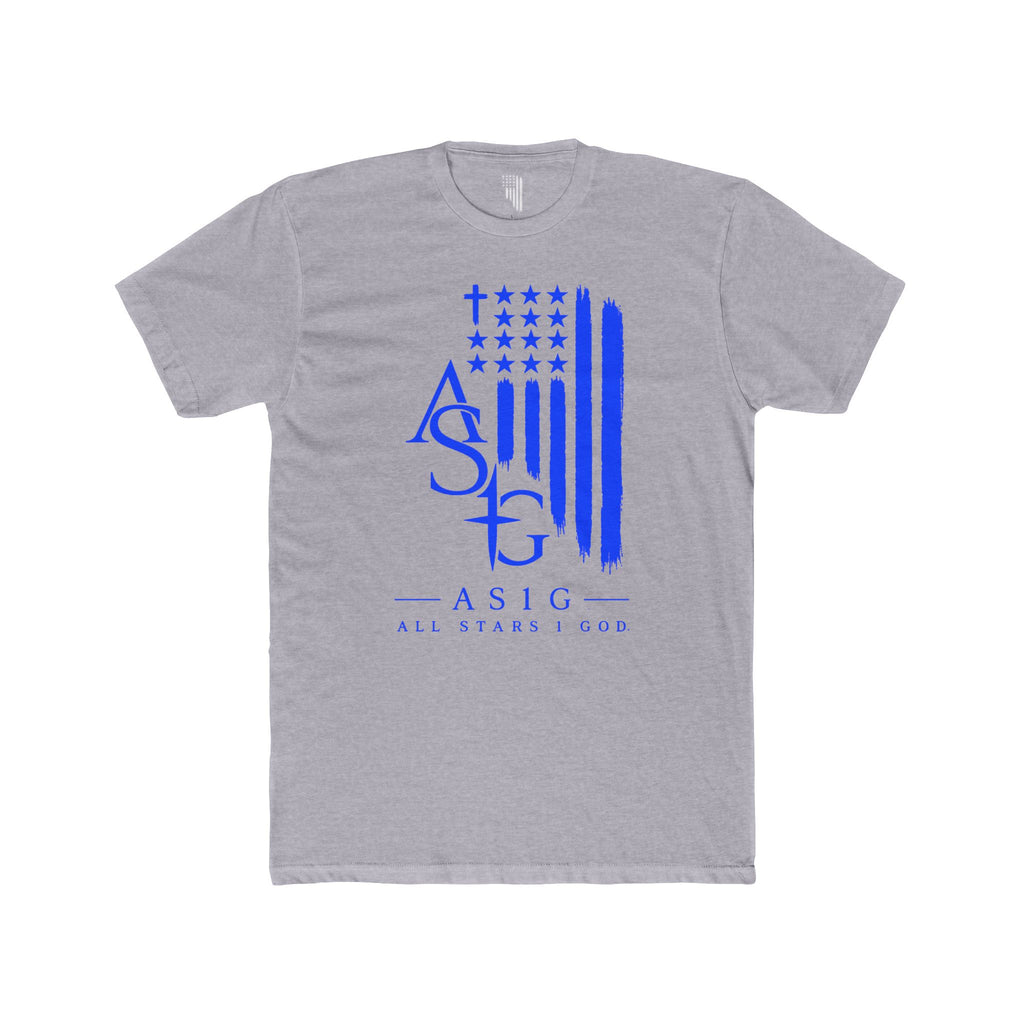 ASIG All Stars I Good Graphic Tee - Patriotic Blue Flag T‑Shirt