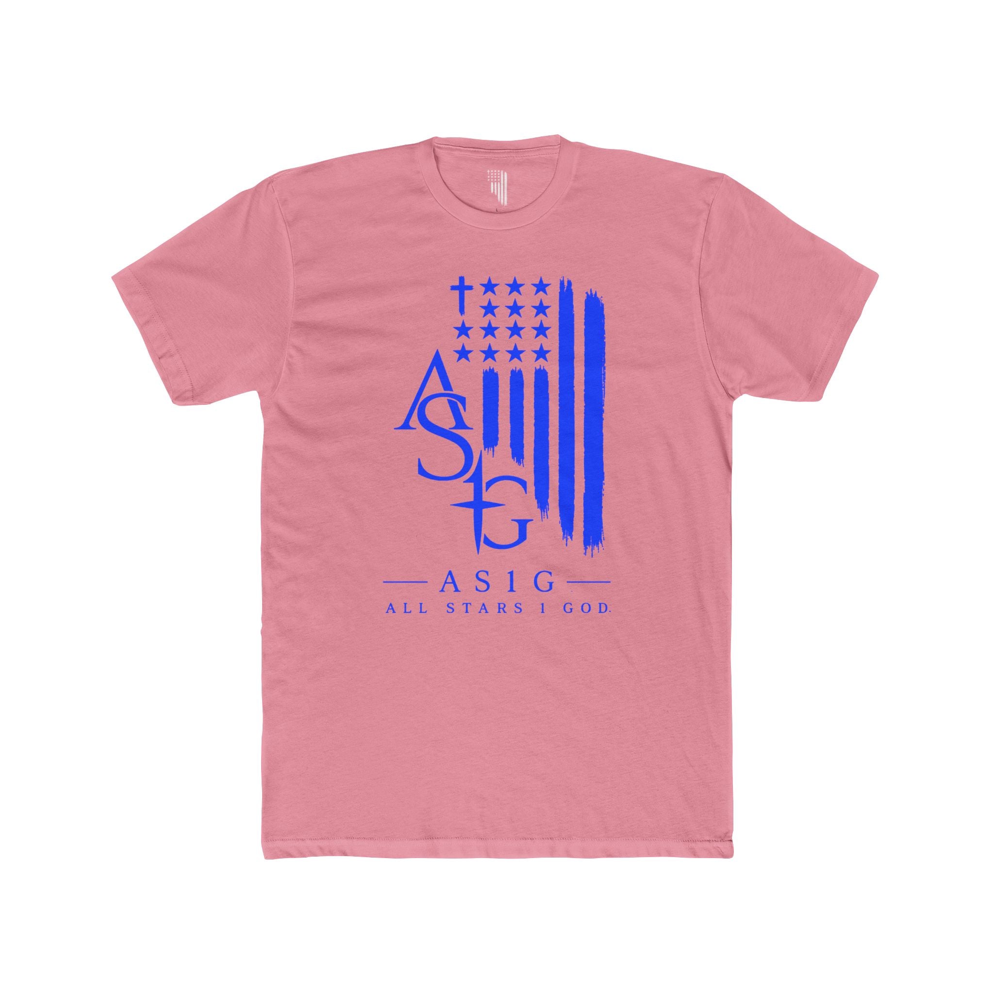 ASIG All Stars I Good Graphic Tee - Patriotic Blue Flag T‑Shirt