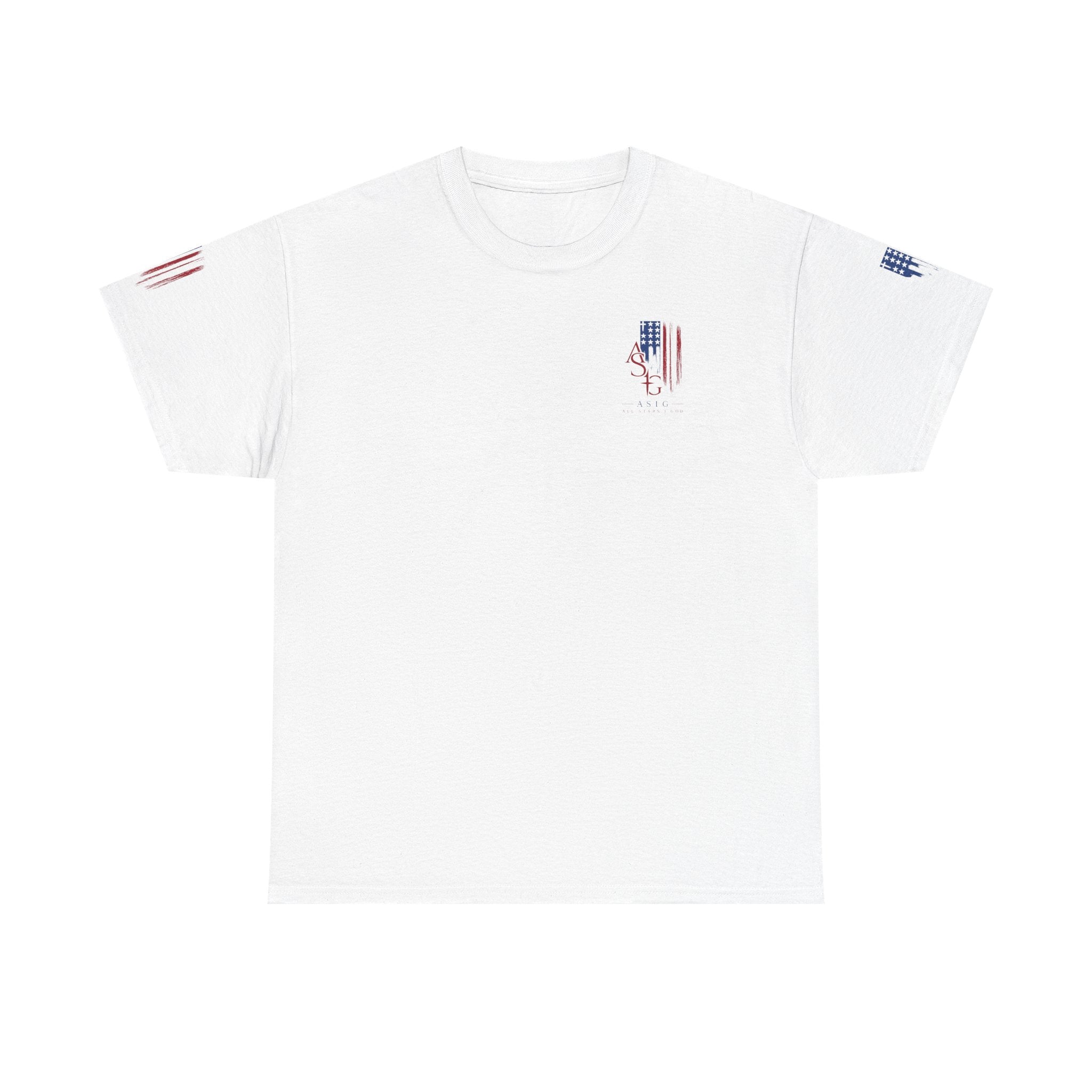 American Flag Distressed Tee - Patriotic USA Shirt for 4th of July