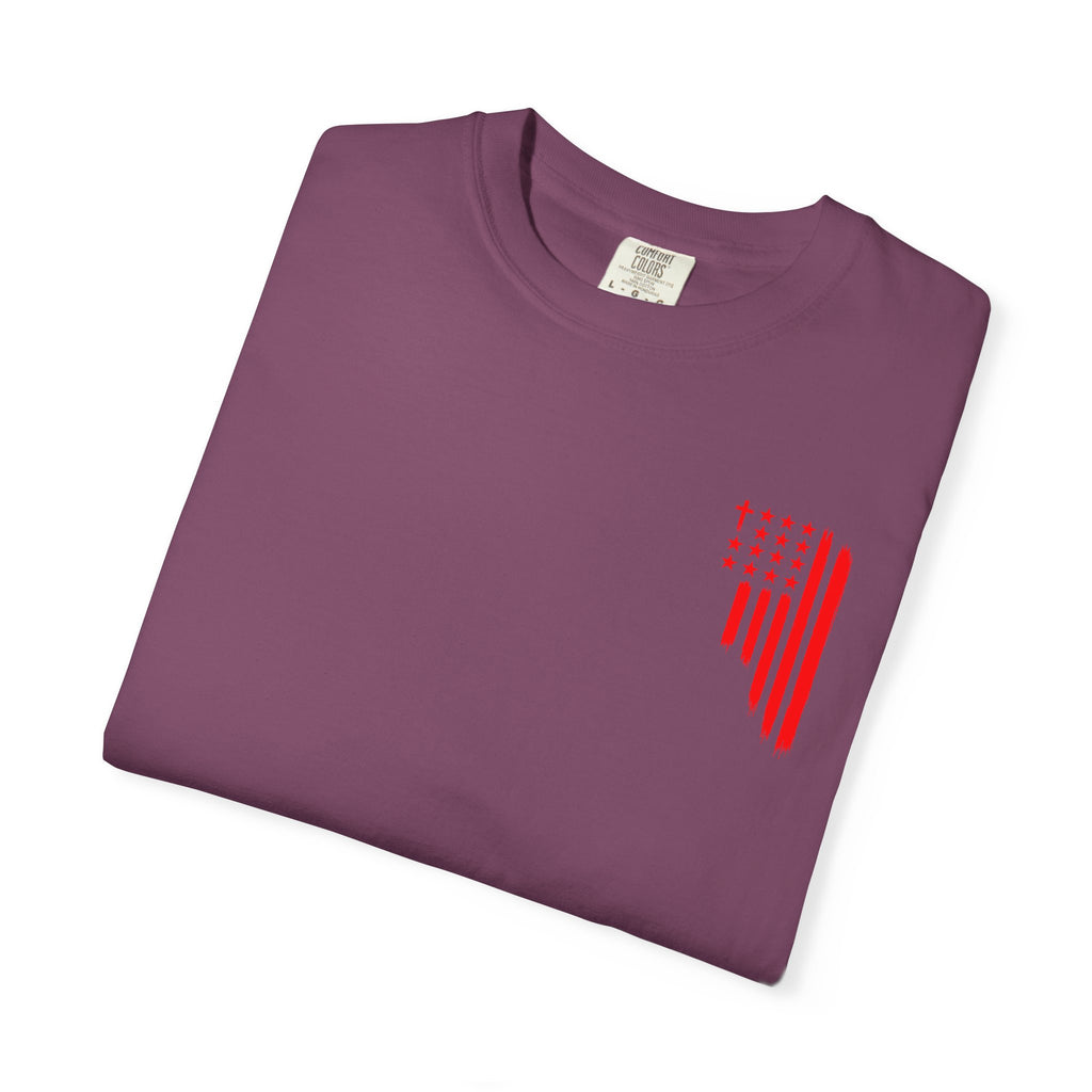 ASIG Patriotic Graphic T-Shirt — All Stars I God Red Flag Tee