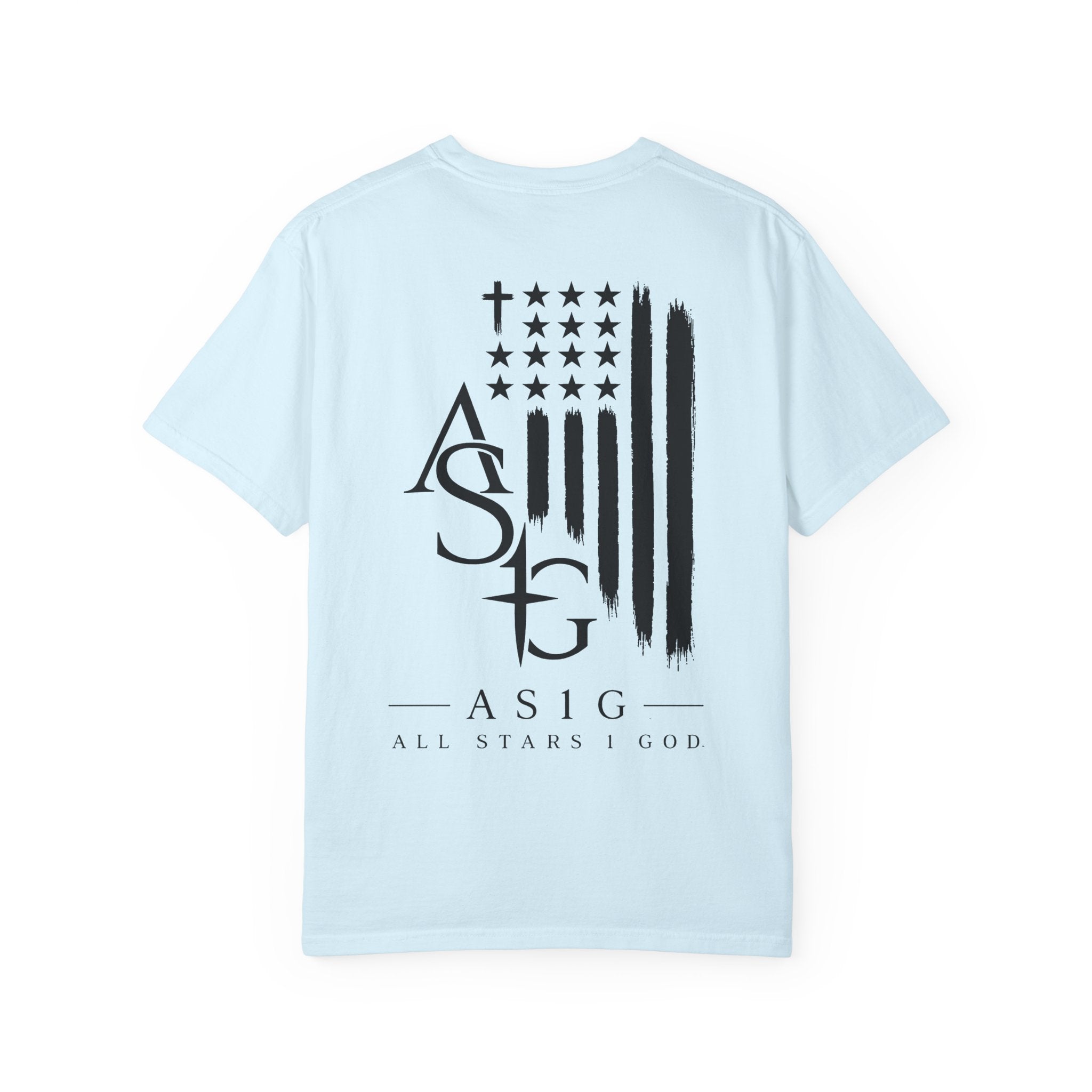 ASG All Stars | Garment-Dyed T-Shirt with Distressed Flag