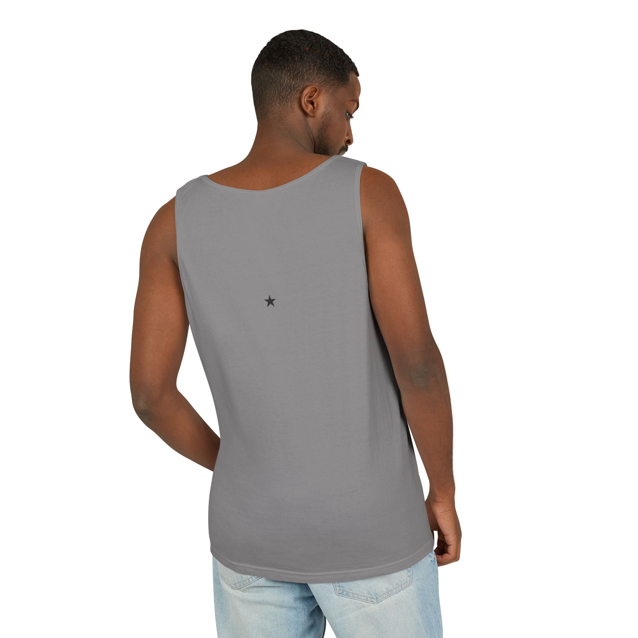 2nd set of colors ALL STARS Flag Tank Top — Distressed Cross & Stars Patriotic Design