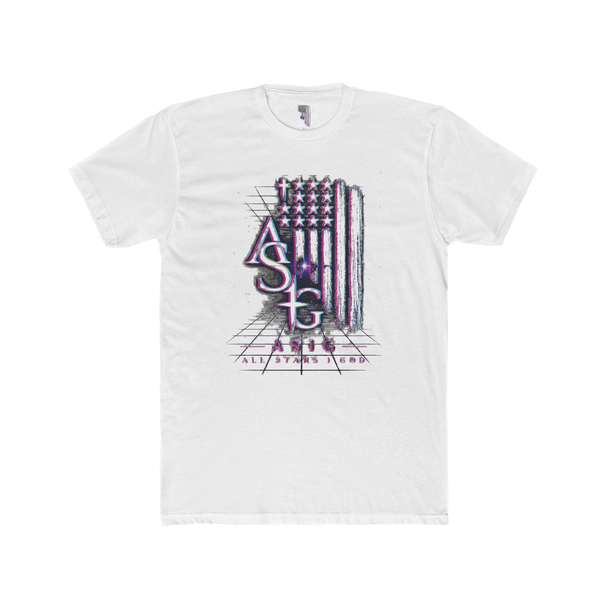 AS1G 80'S THROWBACK Flag Graphic Tee — American Sign Language Pride T-Shirt